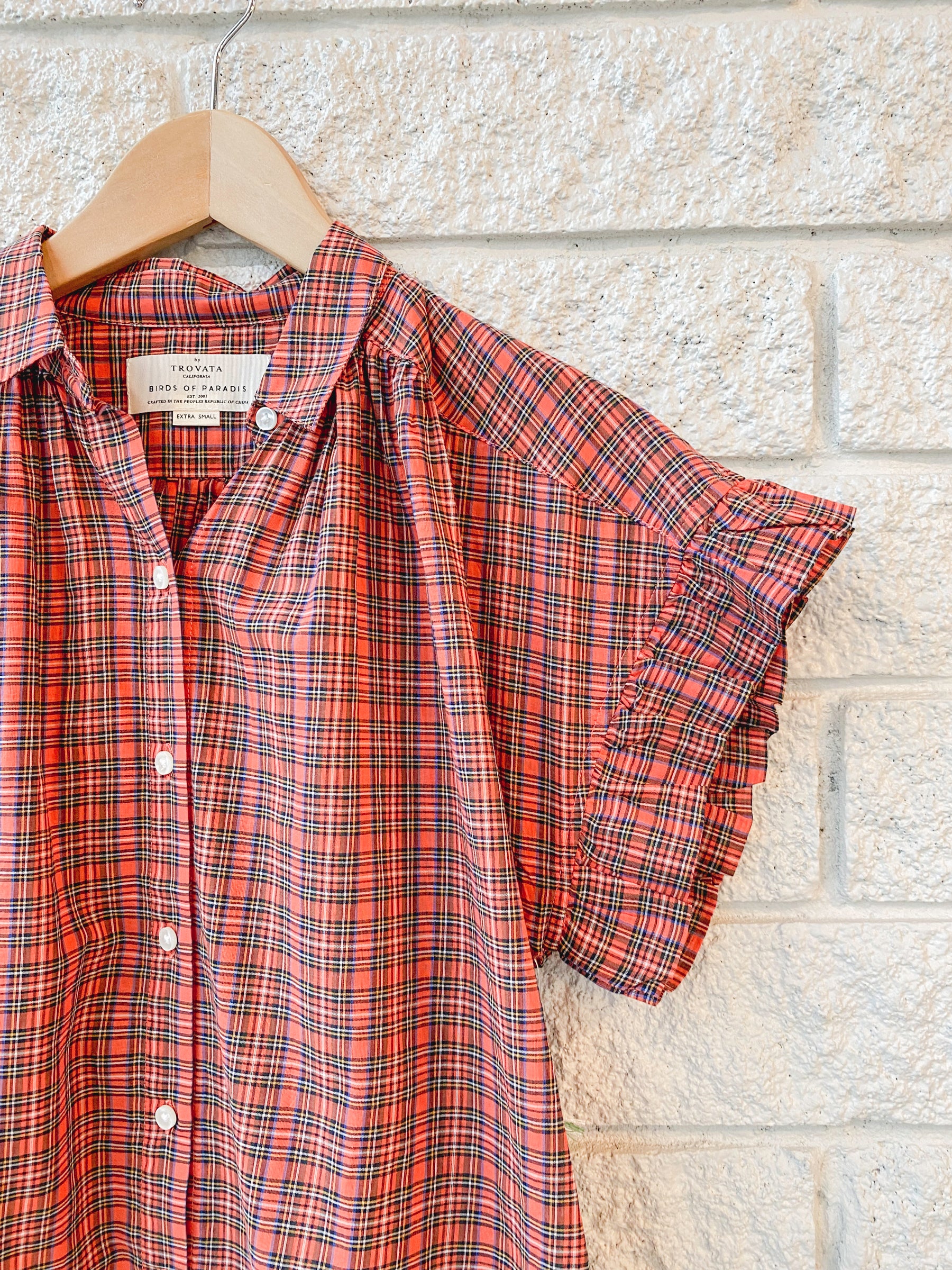 Marianne "B" Ruffle Sleeve Shirt