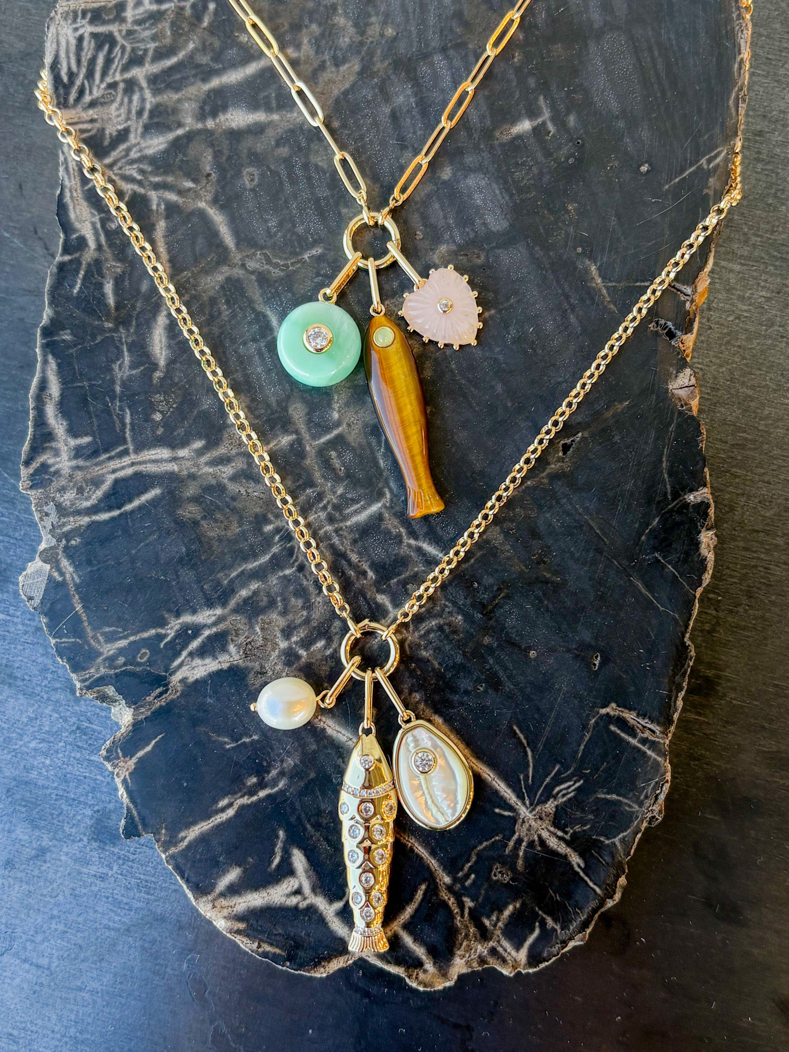 Fortuna Tigers Eye Charm