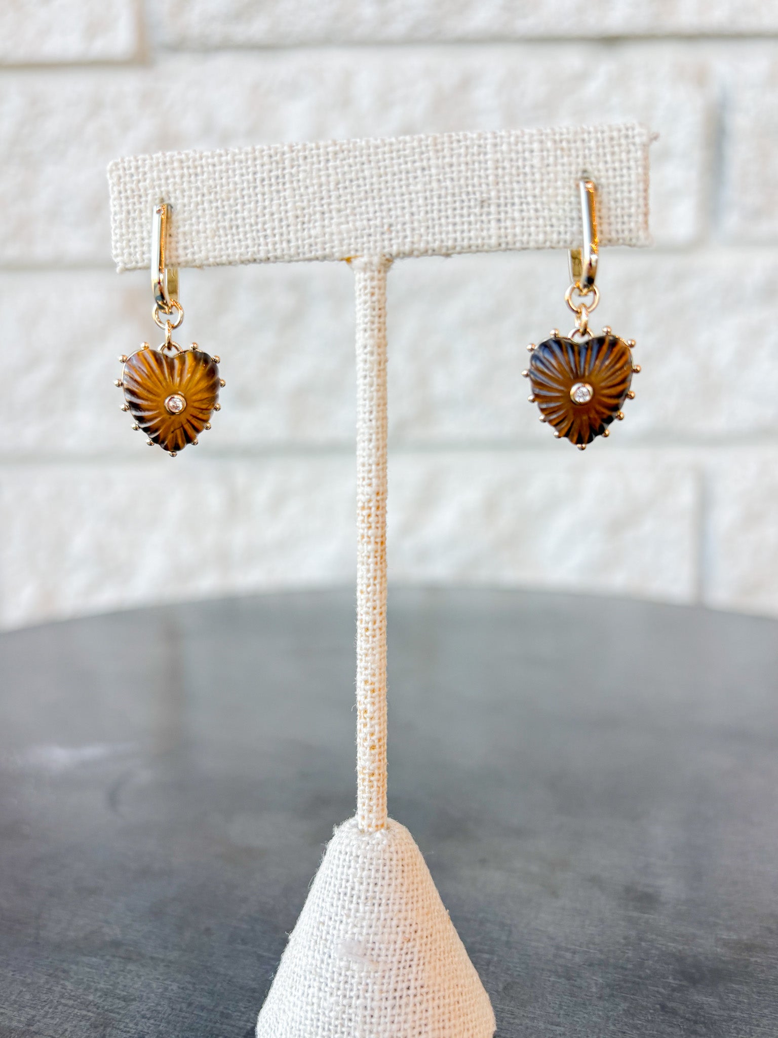 Isabel Tigers Eye Earrings