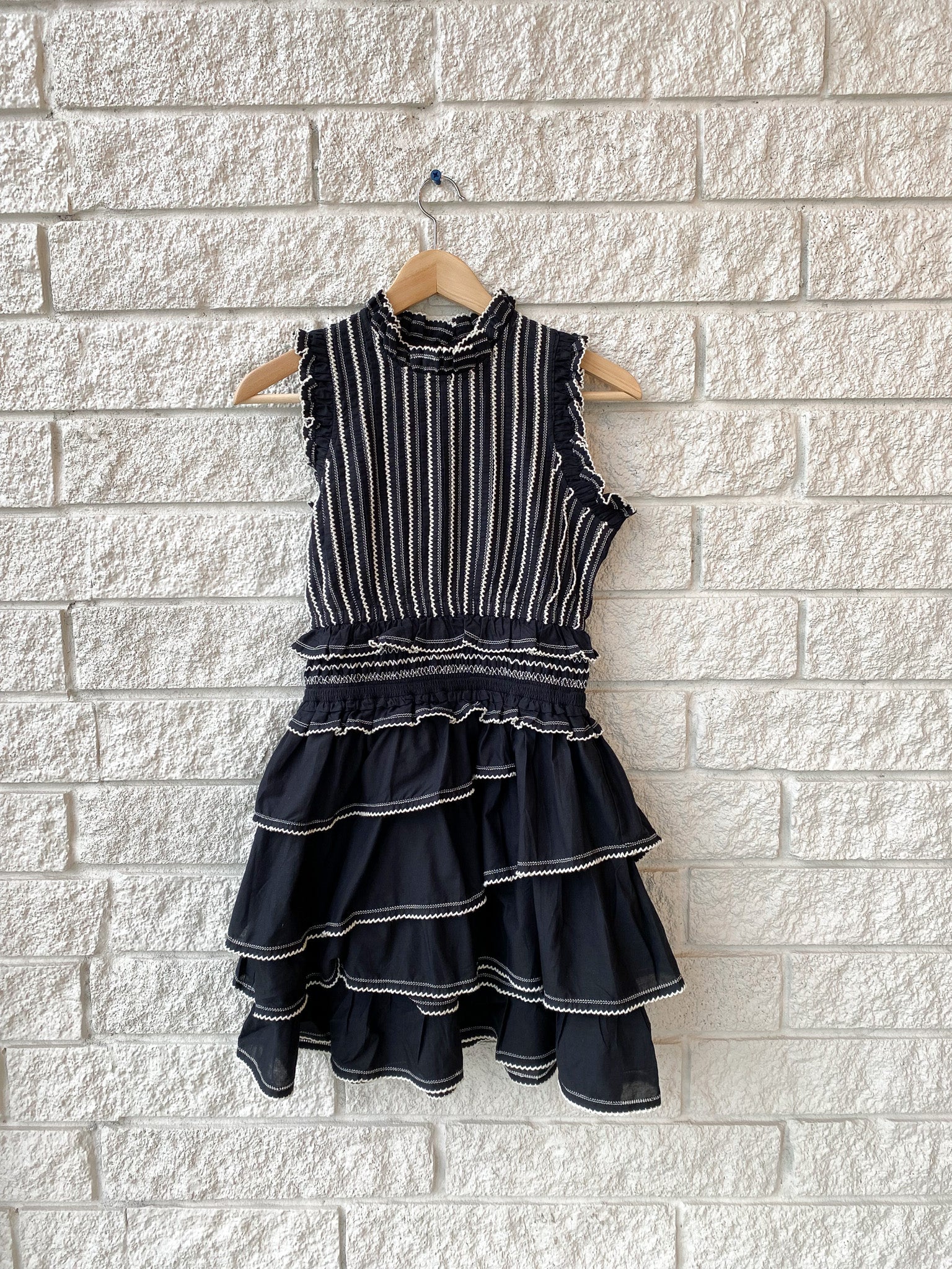 Mable Cambric Slvless Pleated Dress