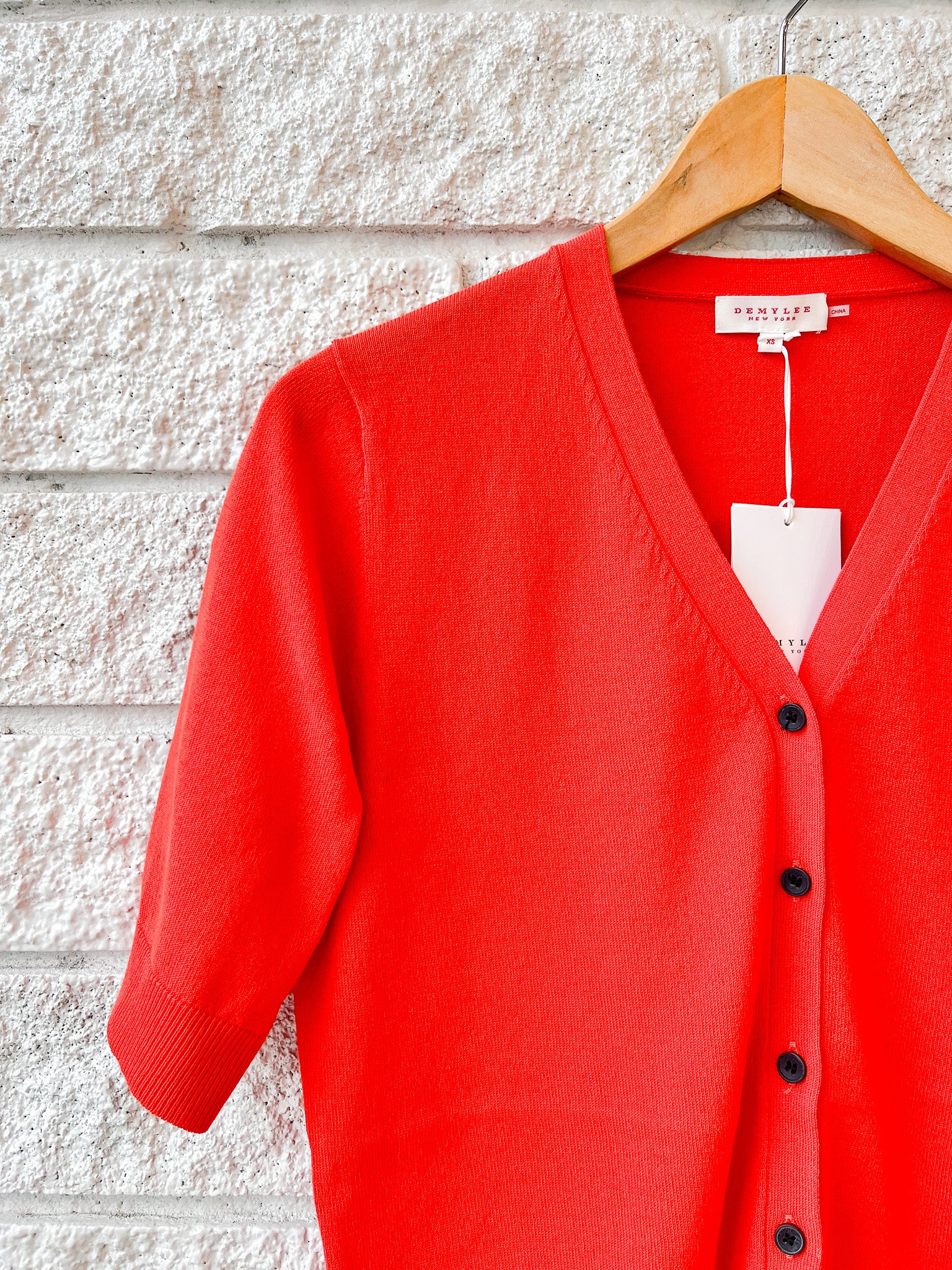 Tate Fine Cotton Stretch Cardigan