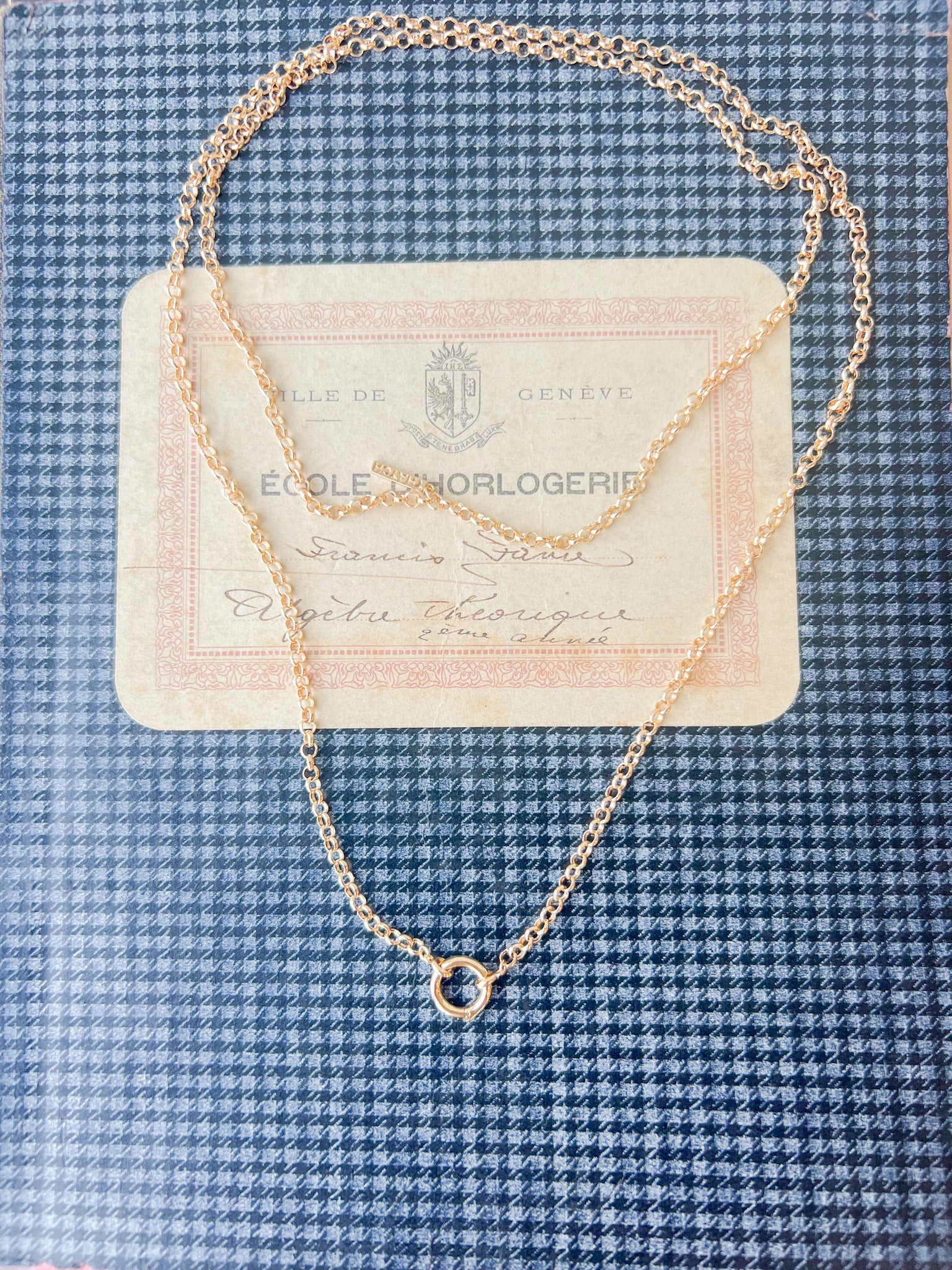 Vienna Rolo Charm Necklace 32"