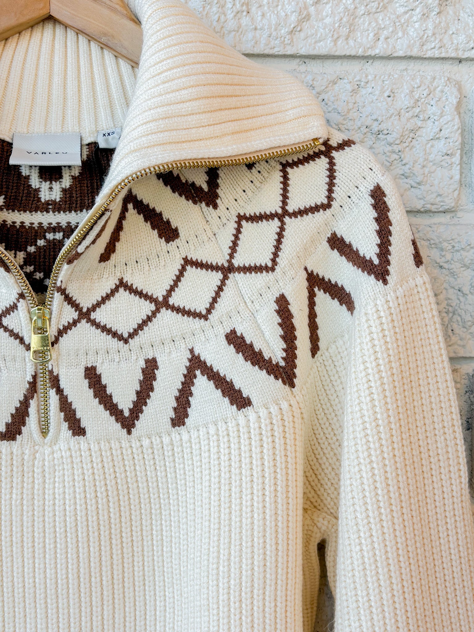 Sigrid Fairisle Half Zip Knit