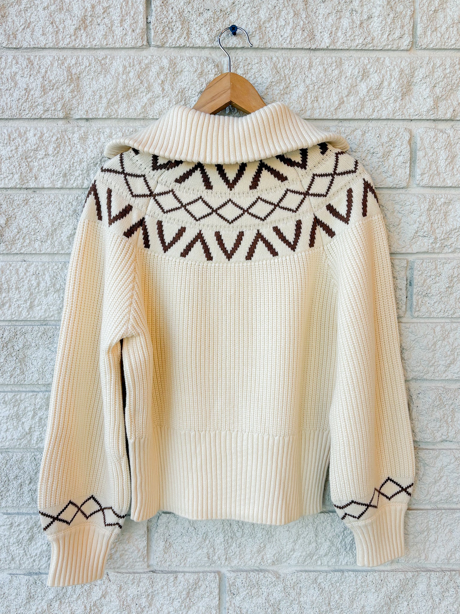 Sigrid Fairisle Half Zip Knit