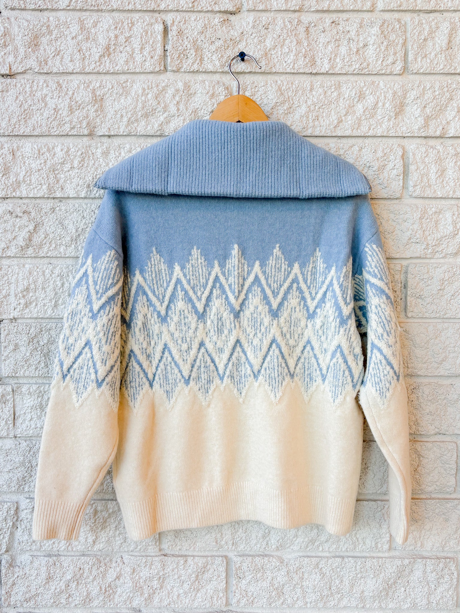 Hedda Fairisle Half Zip