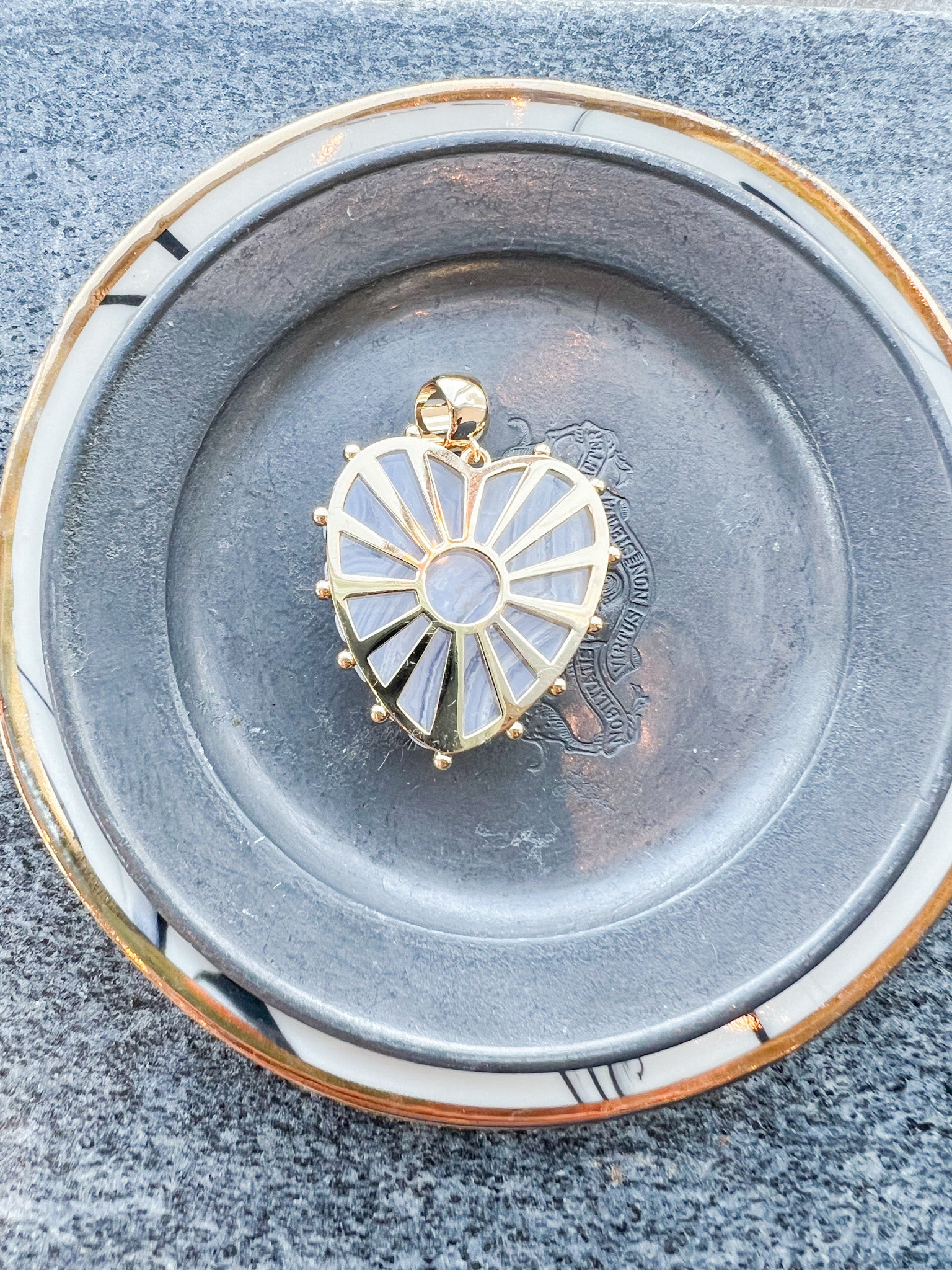 Malene Blue Lace Bail Charm