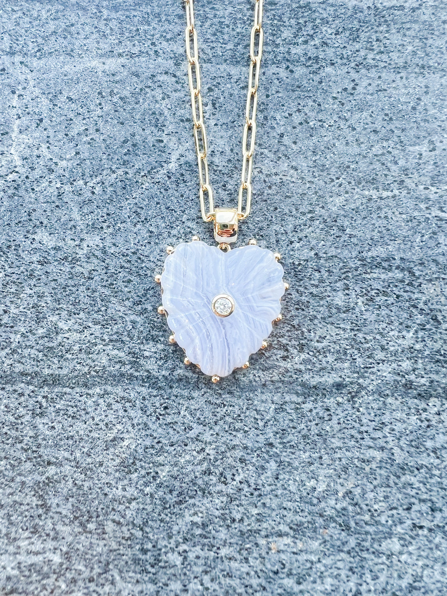 Malene Blue Lace Bail Charm