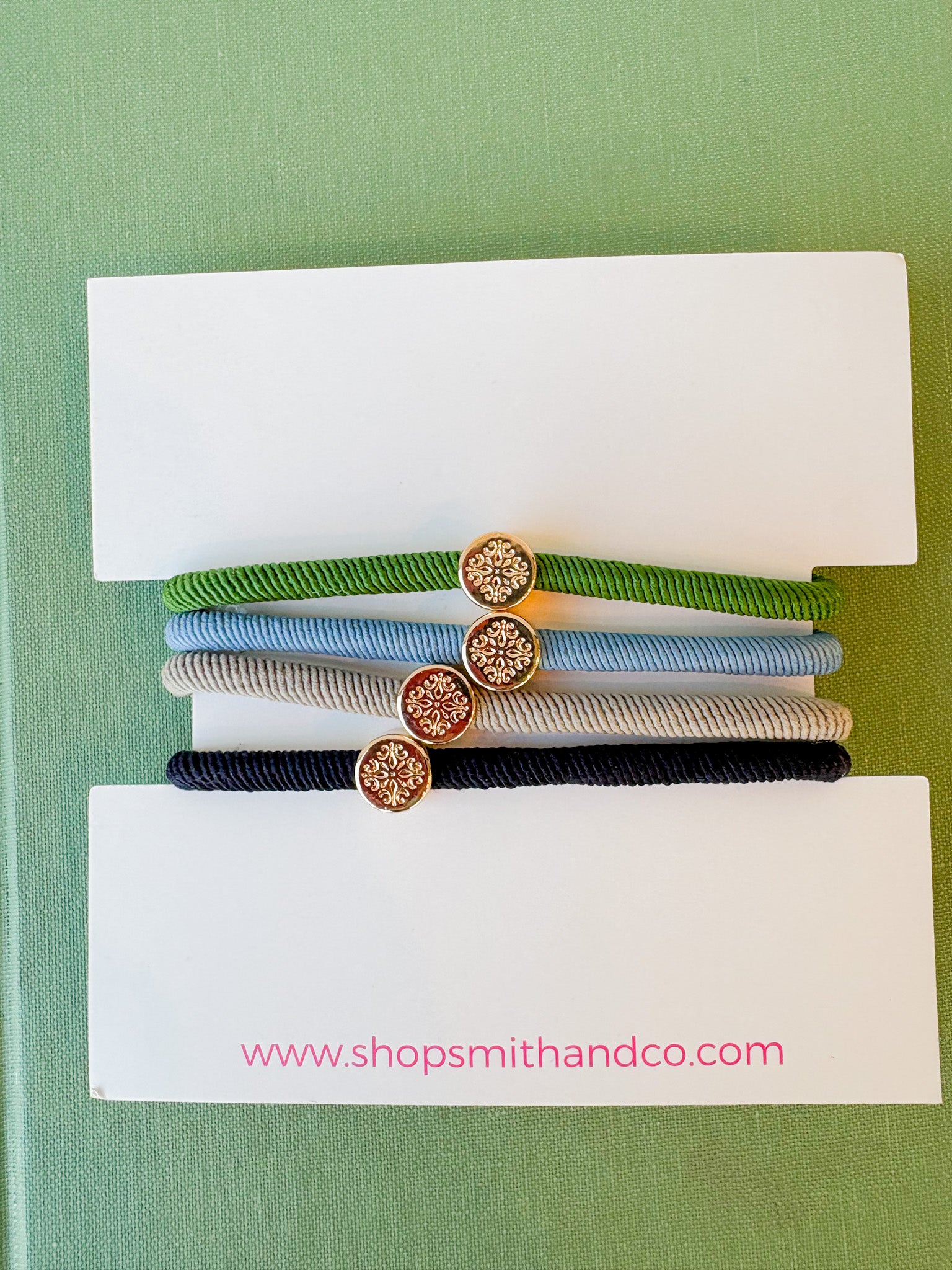 Original Smith & Co. Hair Tie Set - Tailored Blue