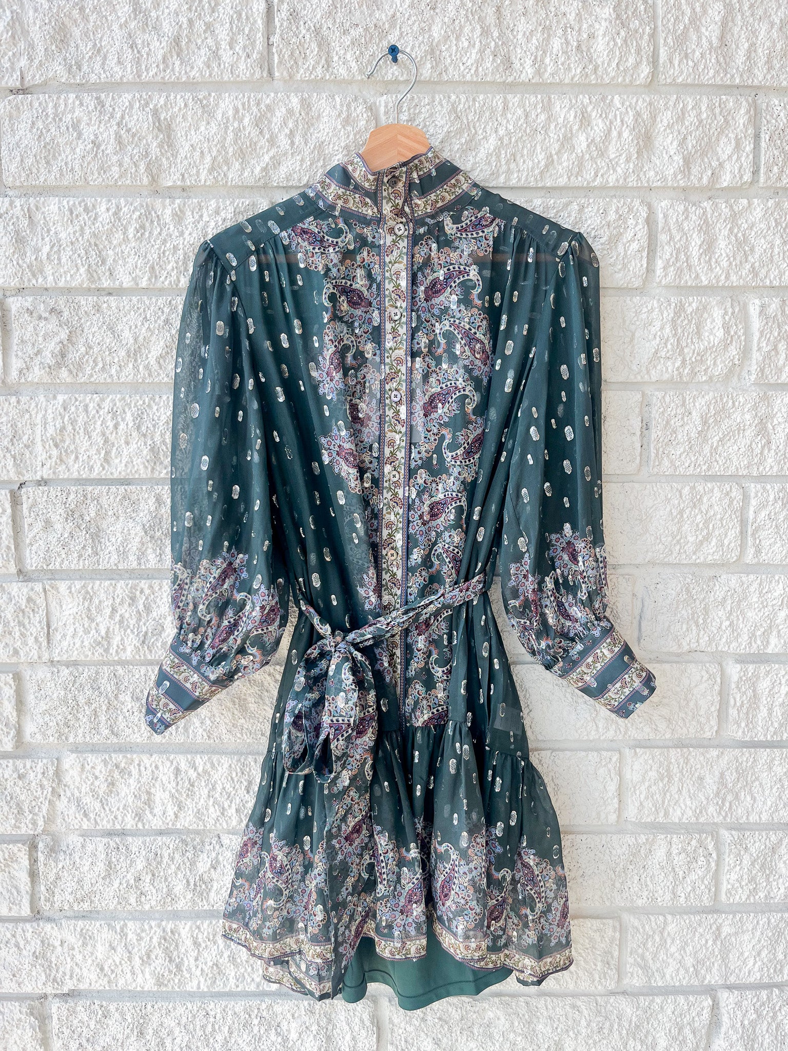 Emi Dress - Reseda Paisley