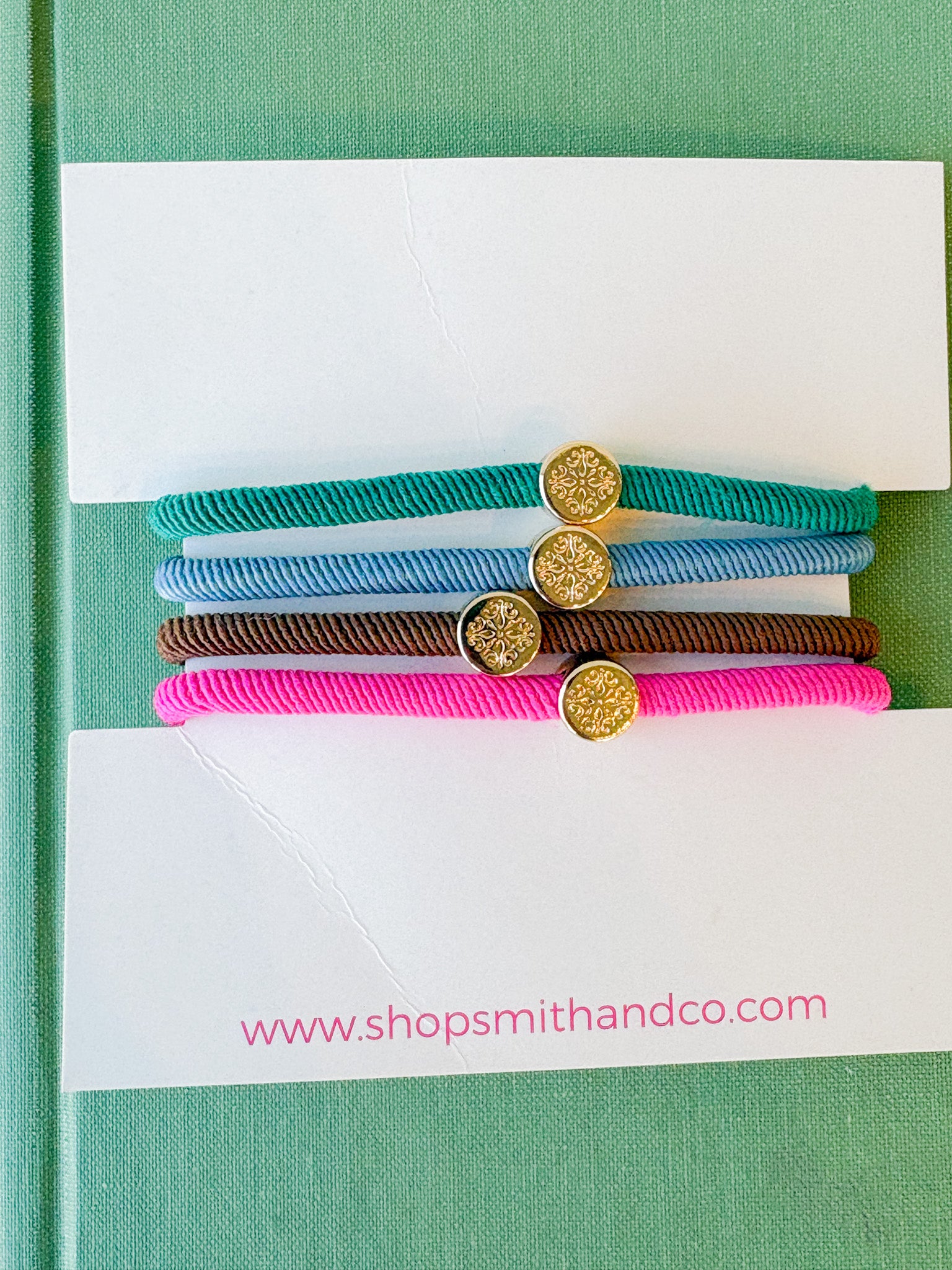Original Smith & Co. Hair Tie Set - Peacock