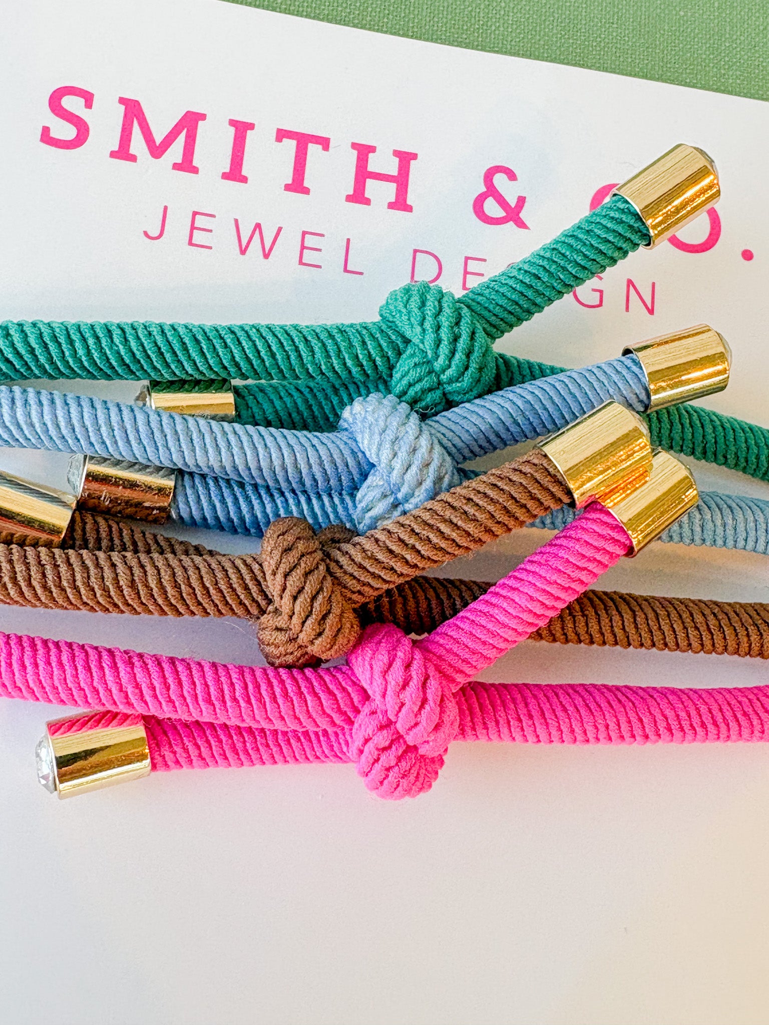 Original Smith & Co. Hair Tie Set - Peacock