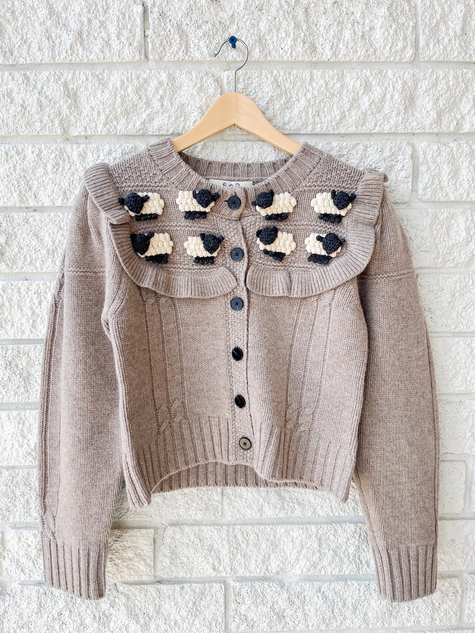 Benny Sheep Crochet Cardigan