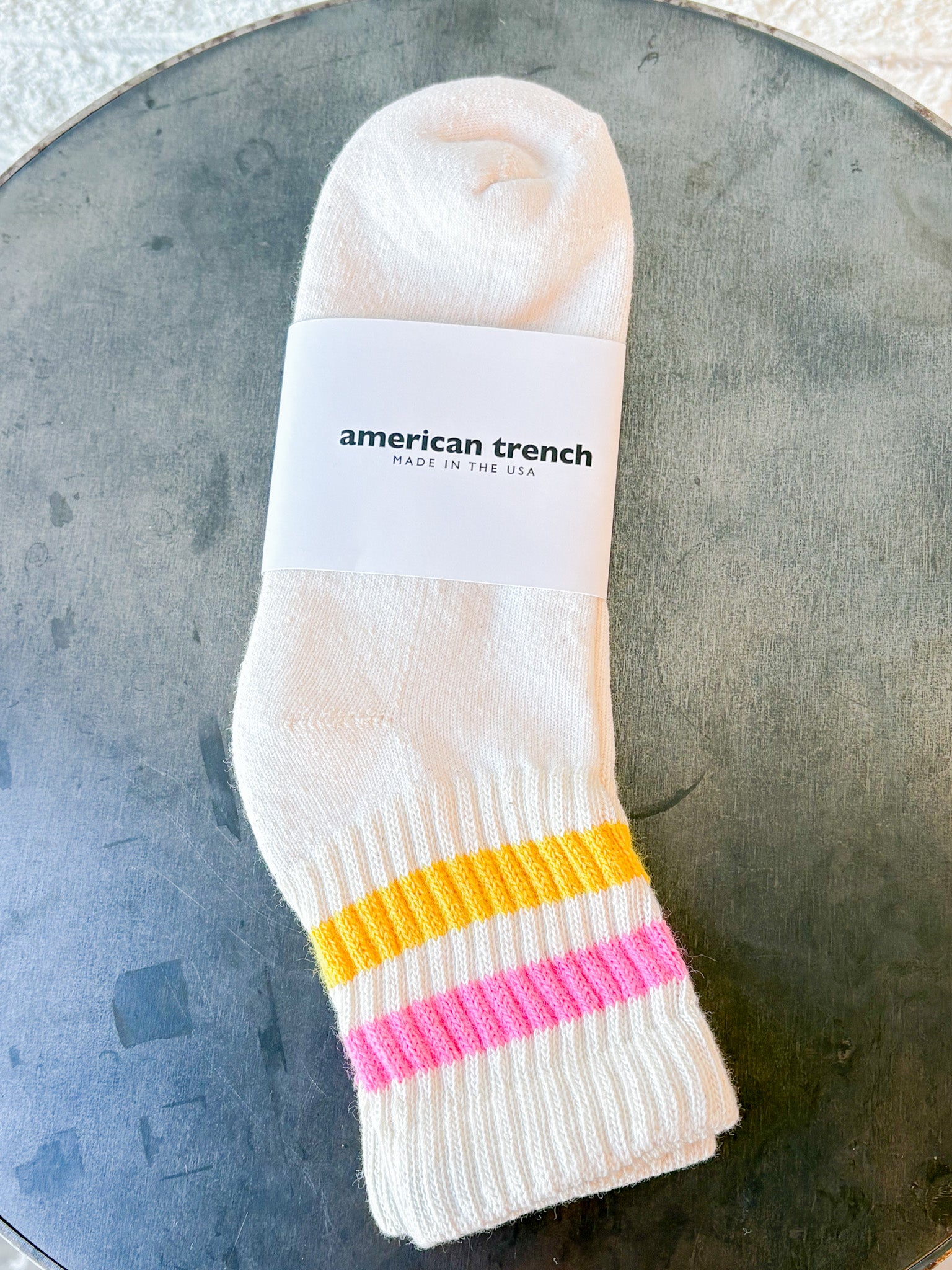 The Retro Stripe Quarter Crew Sock