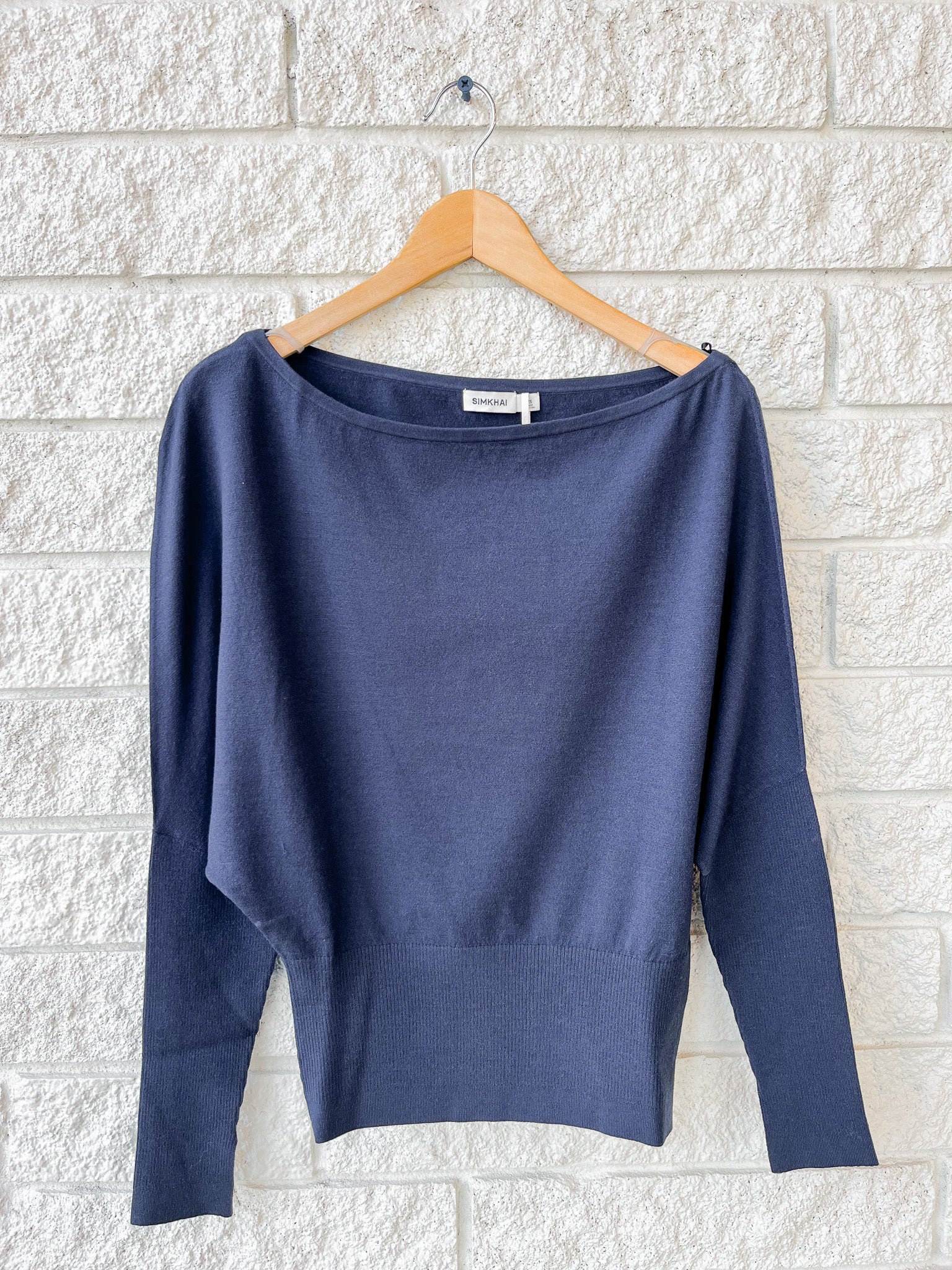 Lavina Draped Off Shoulder Sweater