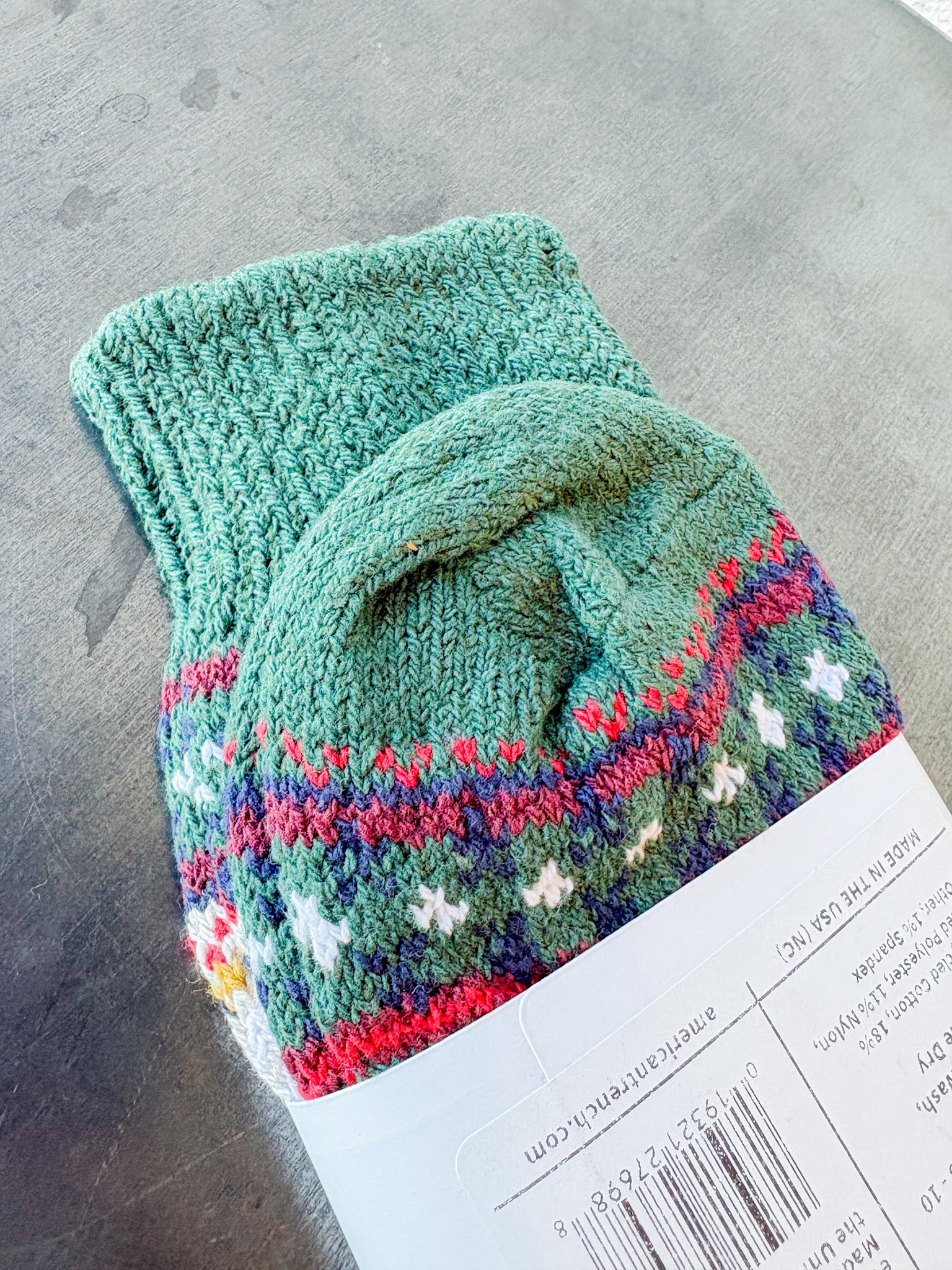 Women's Cotton Fair Isle Sock