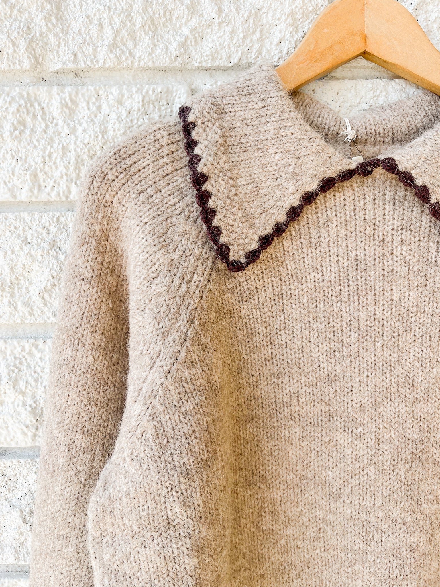 The Crochet Collar Pullover