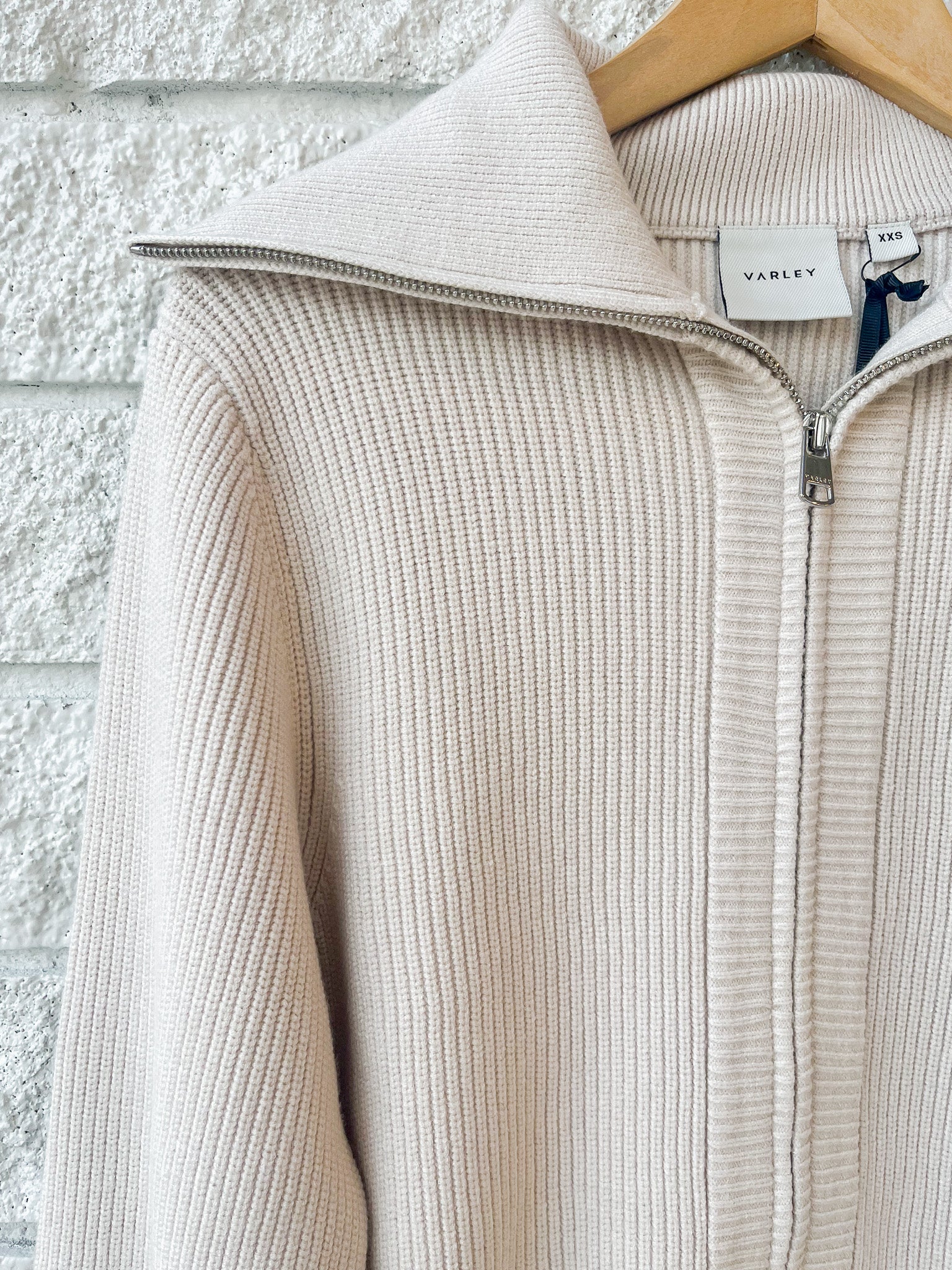 Enrico Knit Jacket - Silver Birch