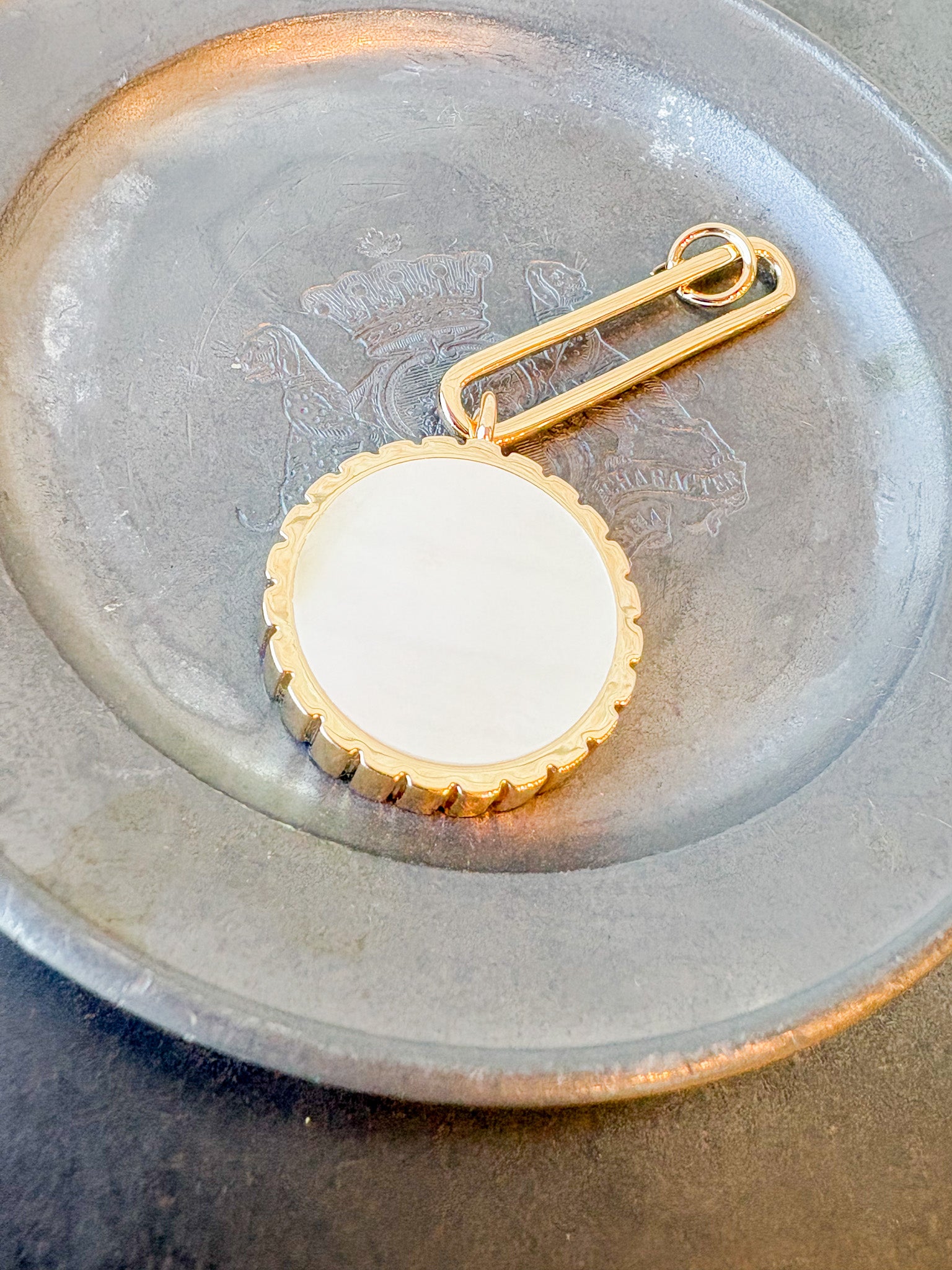 Odeon Mother Of Pearl Drop Charm