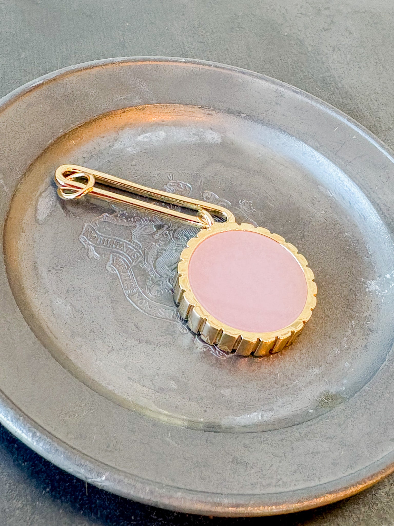 Odeon Pink Jade Drop Charm