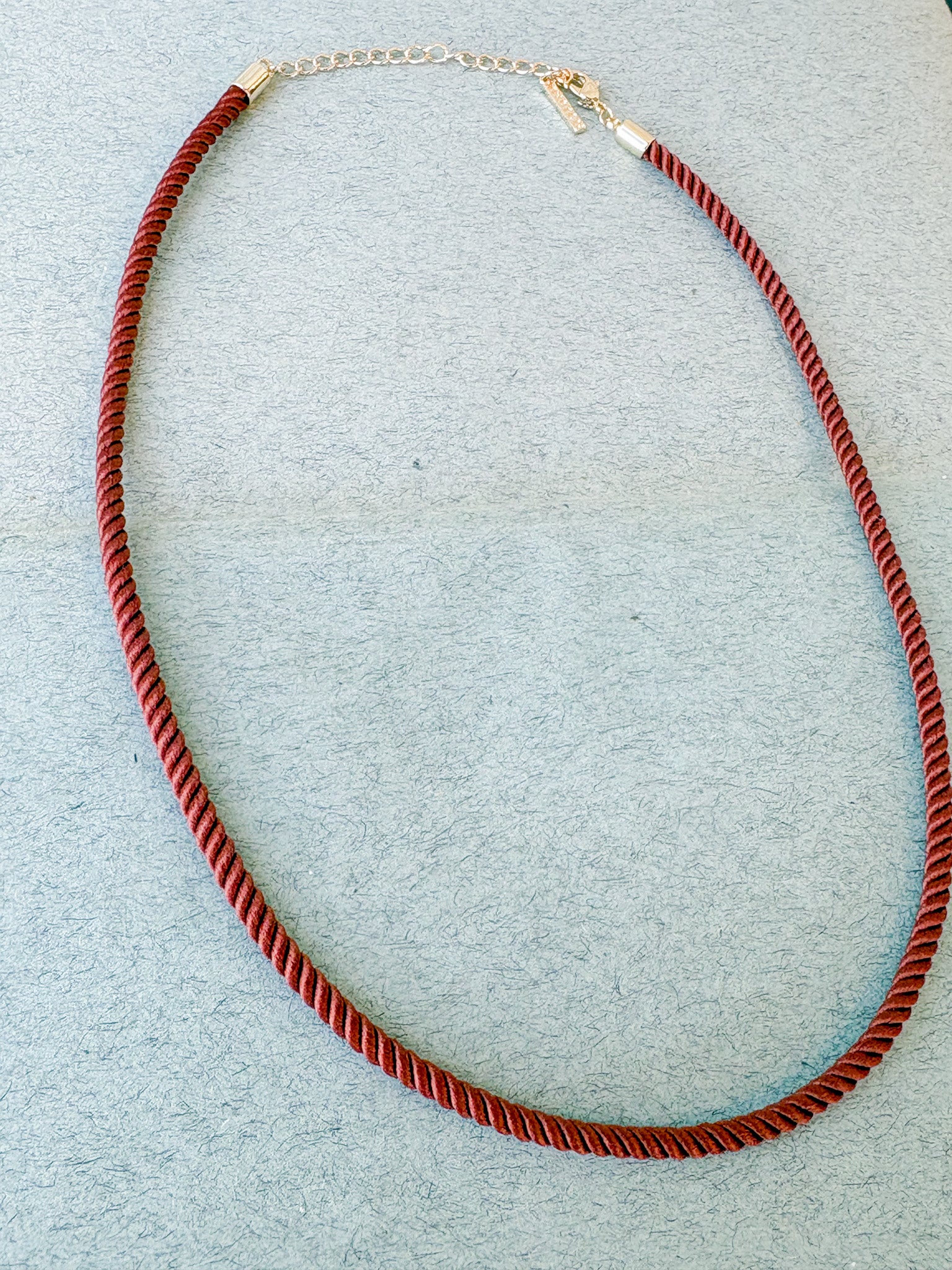 Coco Sienna Silk Cord Necklace