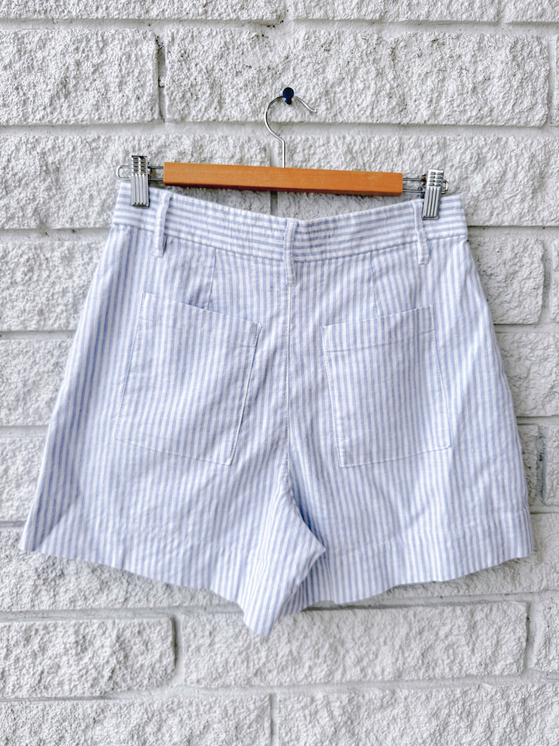Waterford Walking Short - Blue/White Stripe