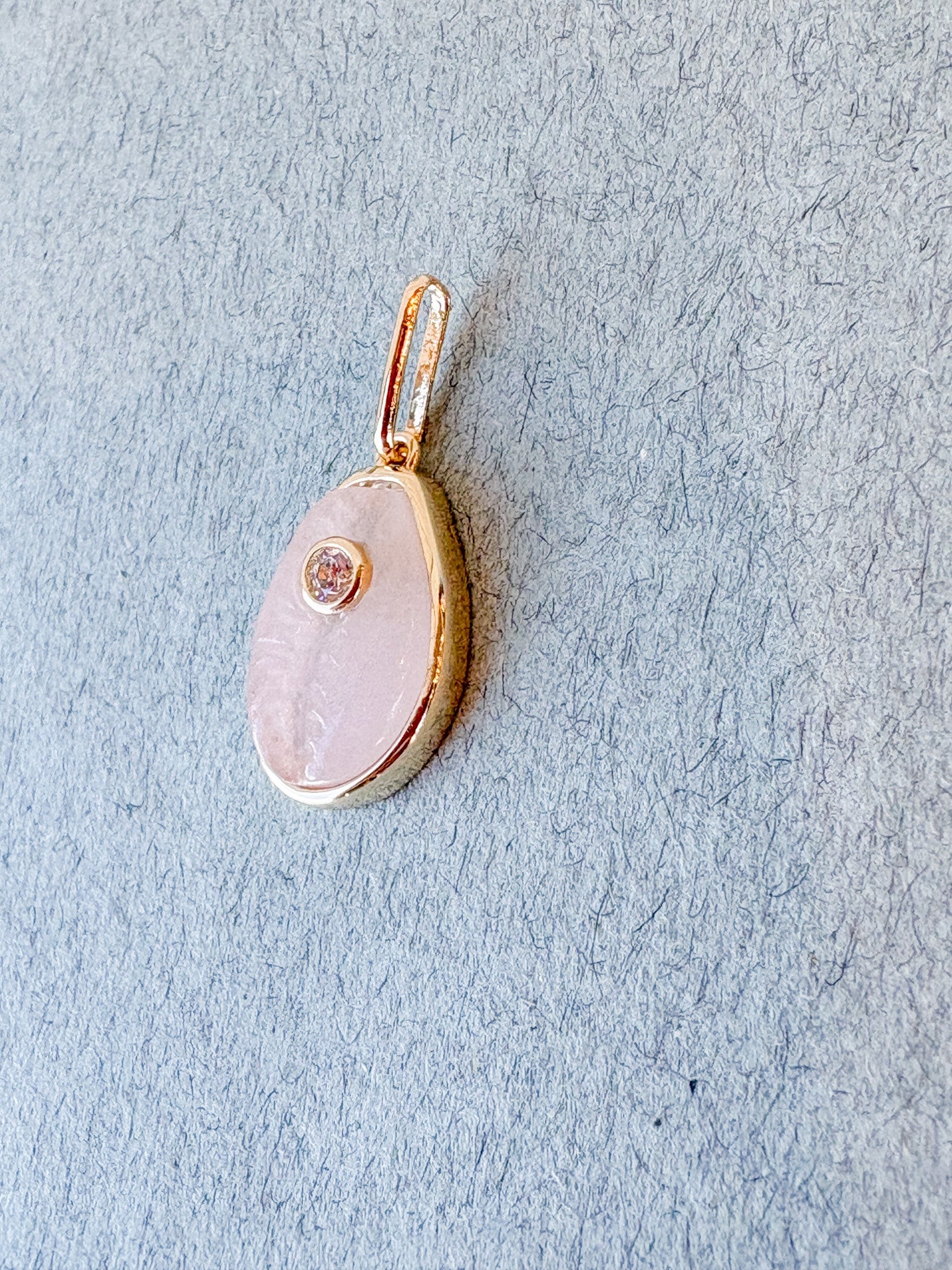 Cowrie Pink Jade Charm