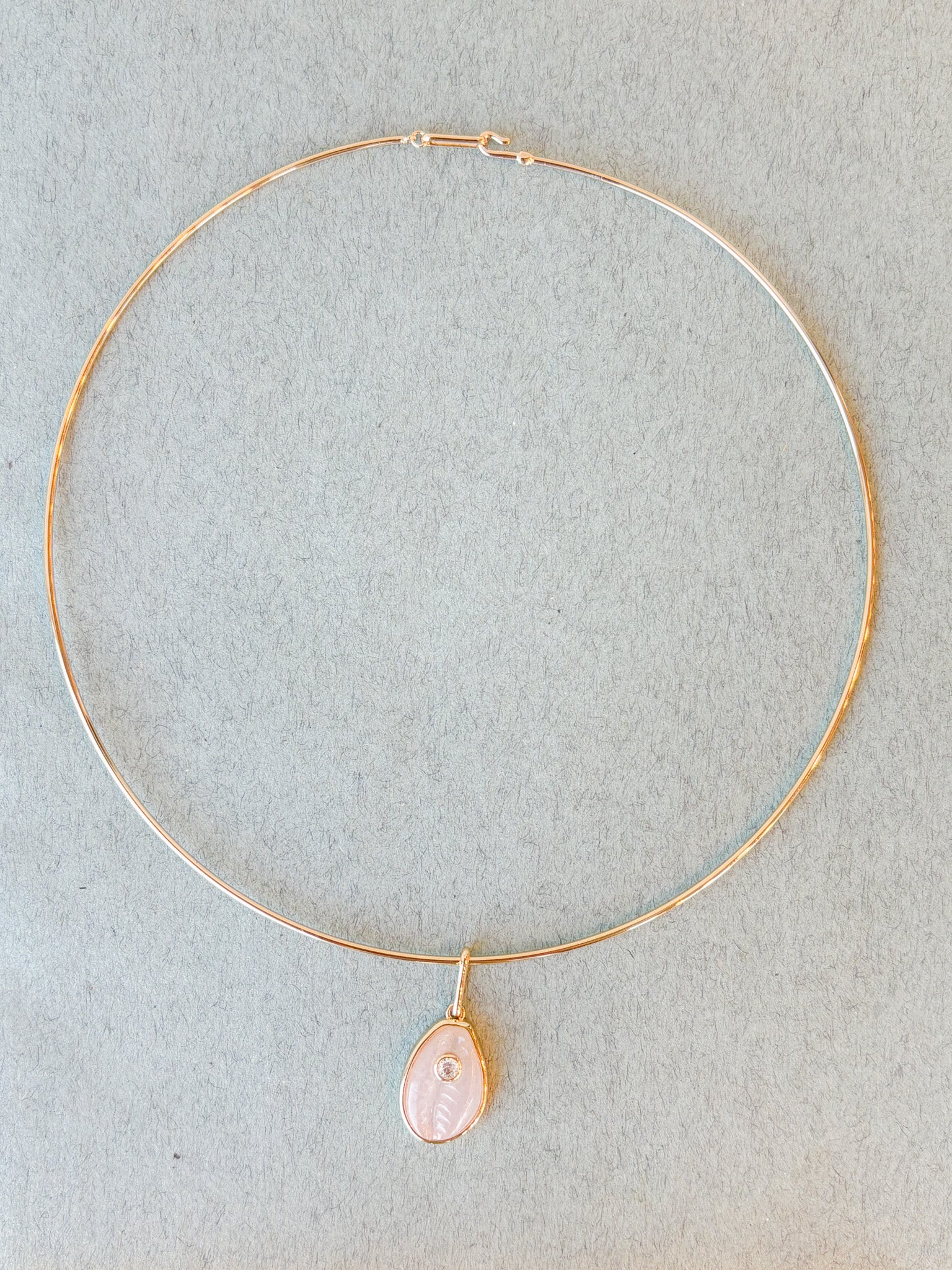 Cowrie Pink Jade Charm