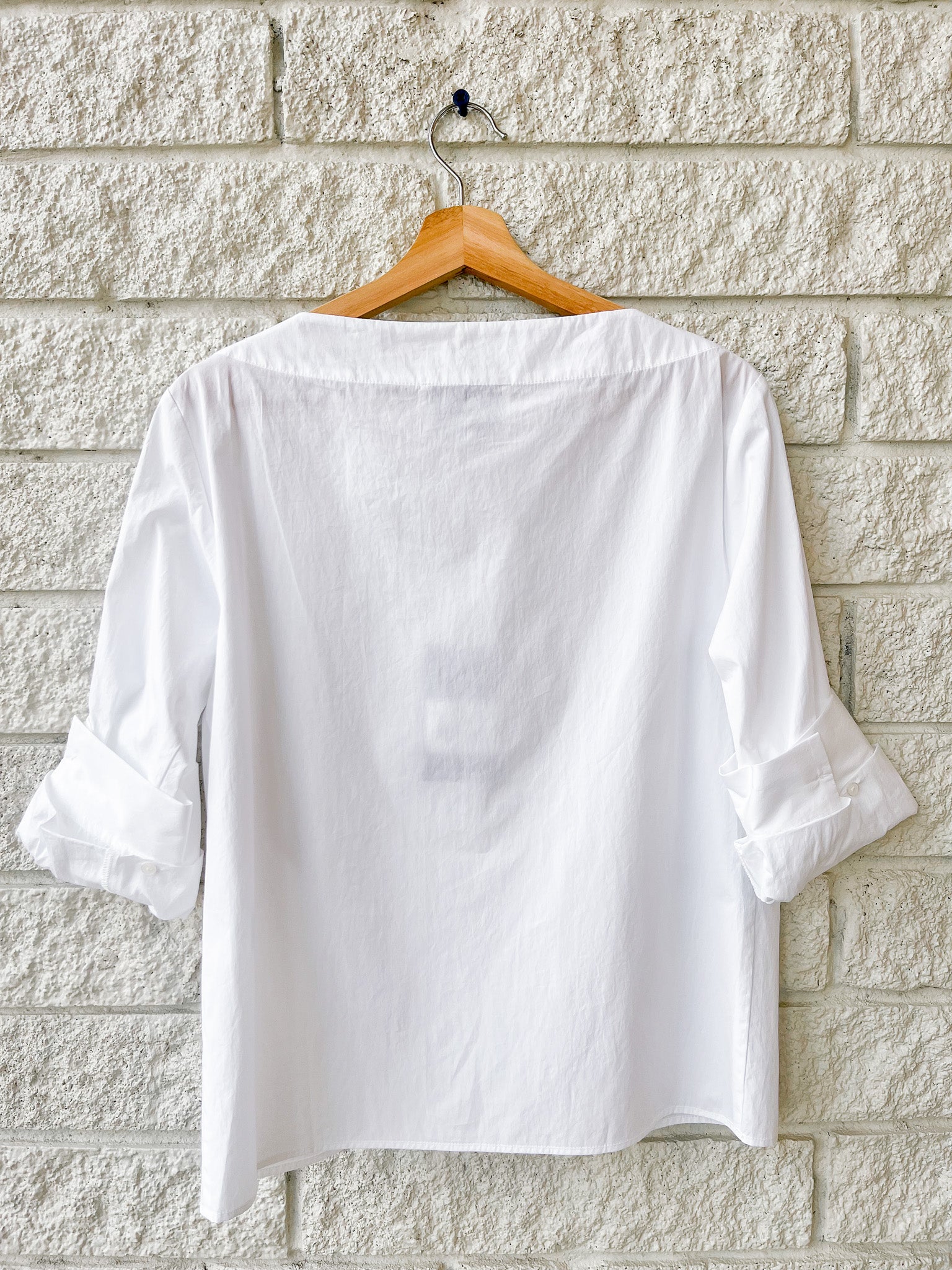 Boat Neck W Double Rolled Sleeve