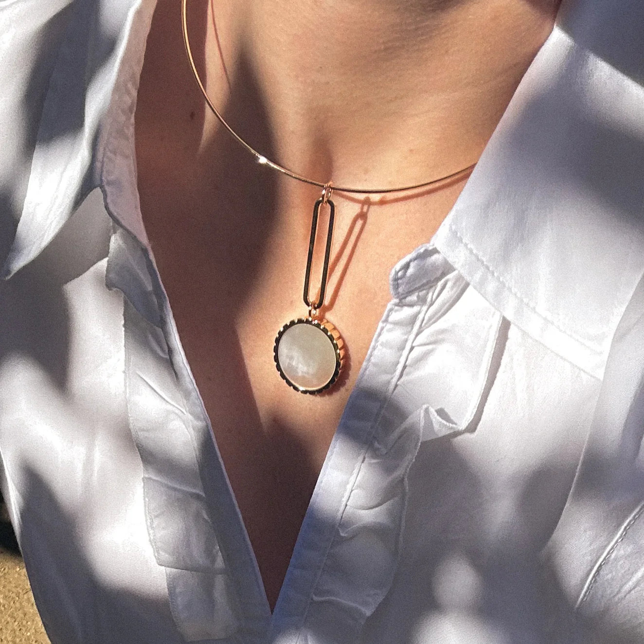 Odeon Mother Of Pearl Drop Charm