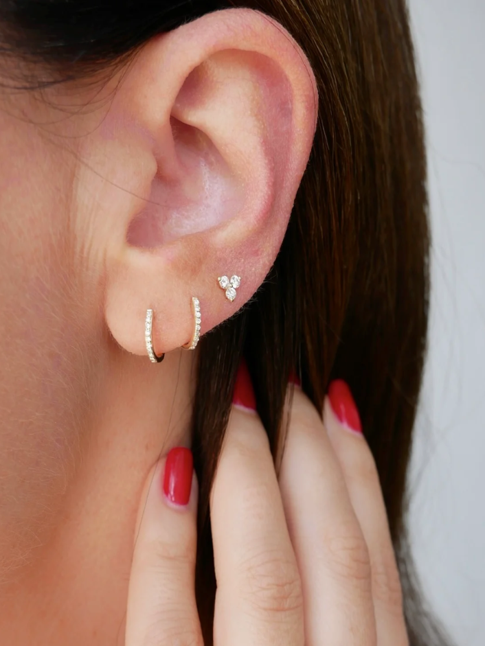 14K Mini Huggie Earrings