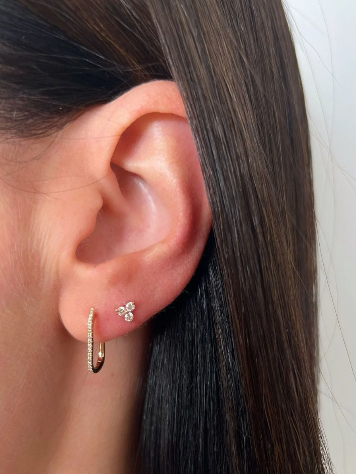 Lola 14K Diamond Hoops