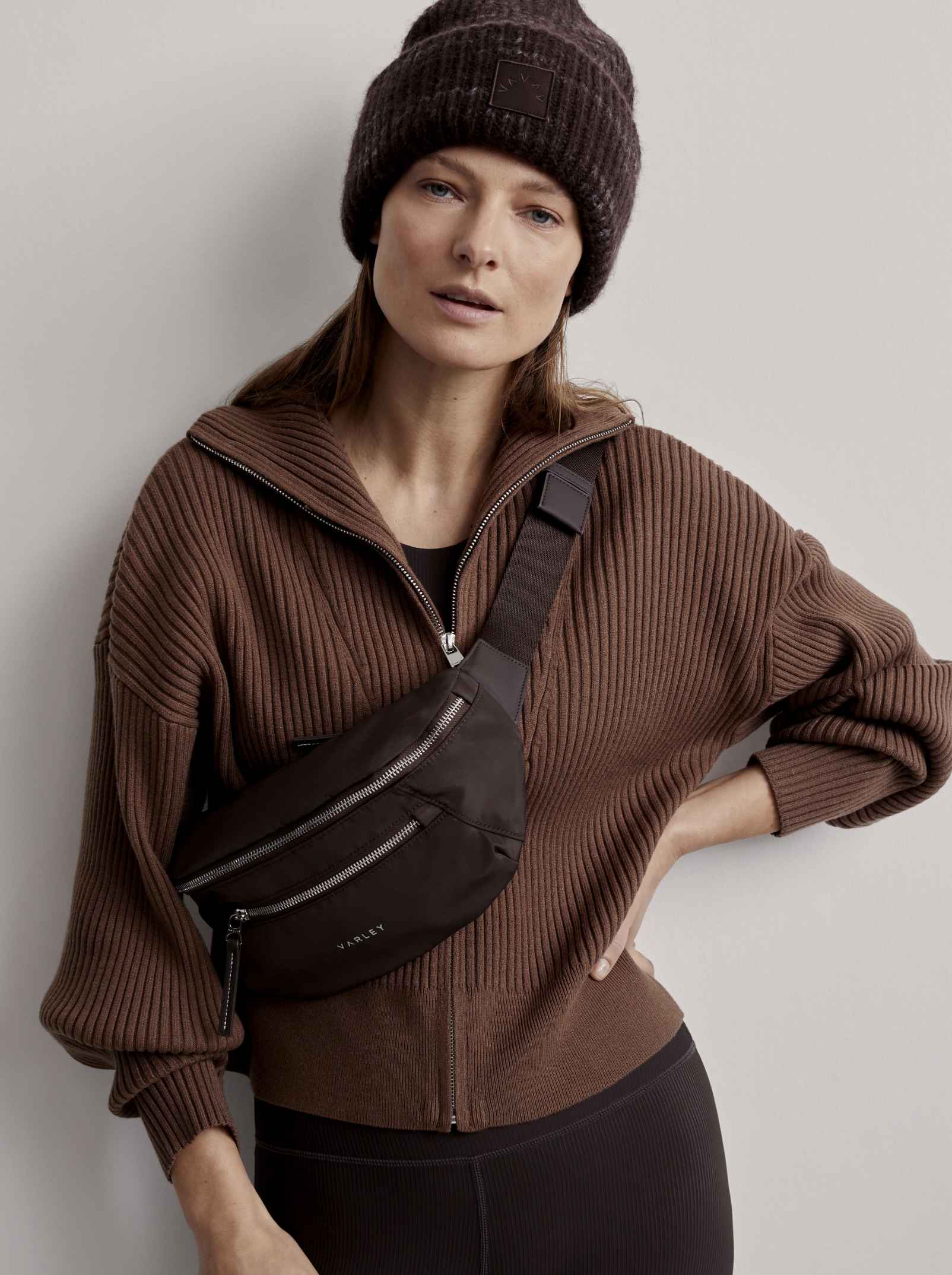 Carmen Rib Knit Zip Through