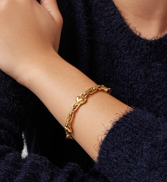 Art Heart Chain Bracelet