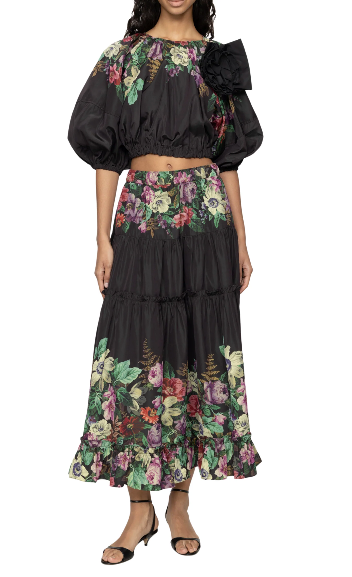 Viktoria Print Midi Skirt