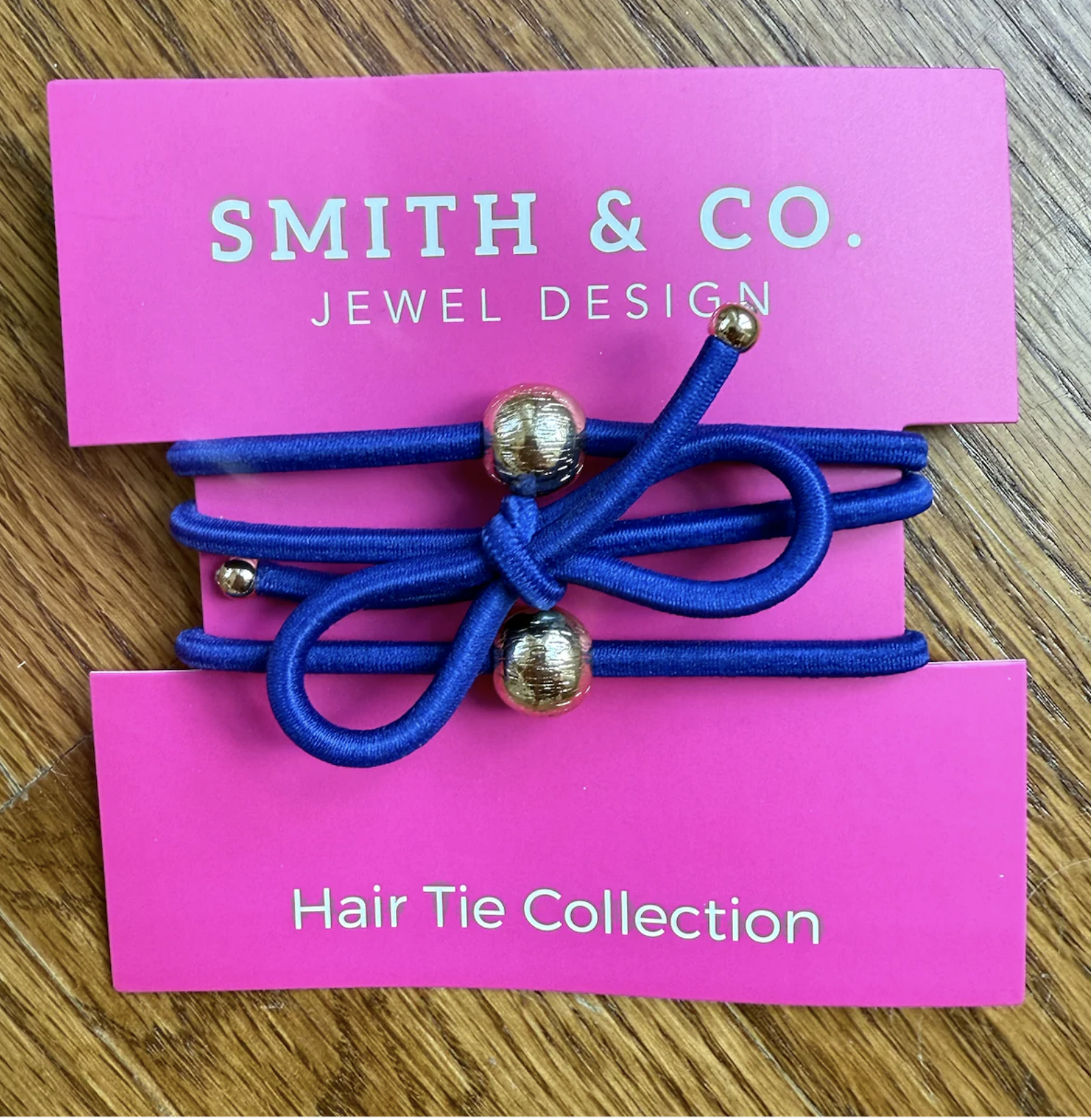 Ribbons & Bows Hair Tie Set- Sapphire Blue