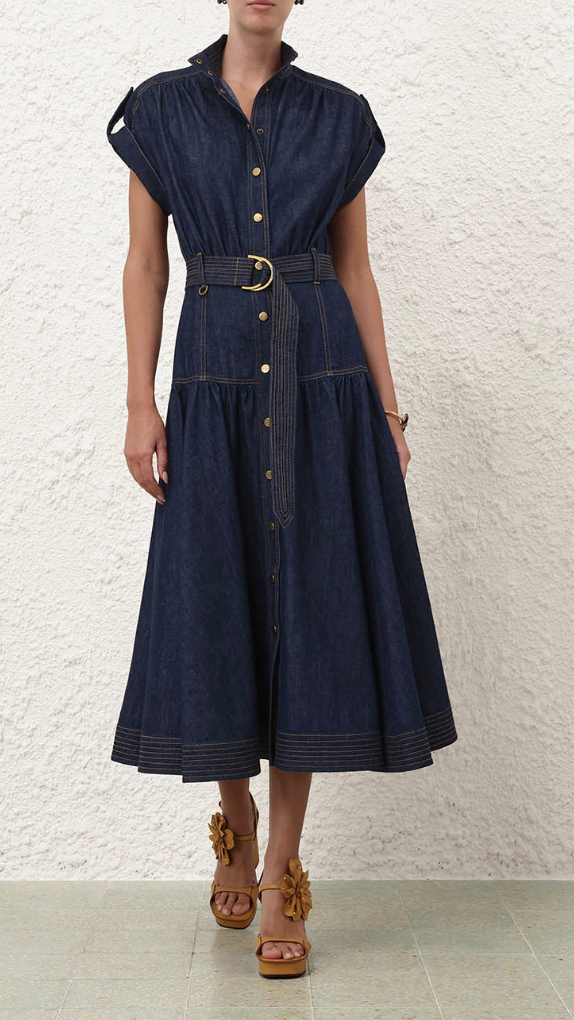 Denim Midi Dress
