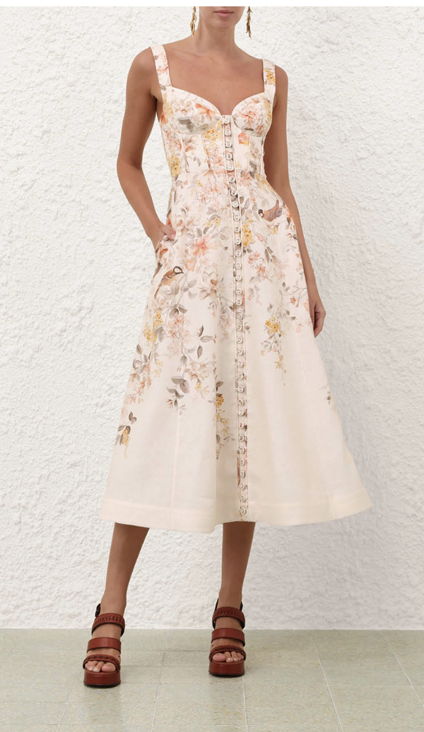 Luna Buttoned Picnic Dress