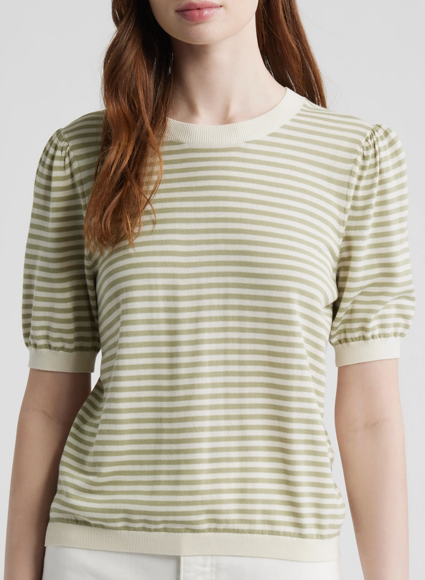 The Striped Gather Sweater