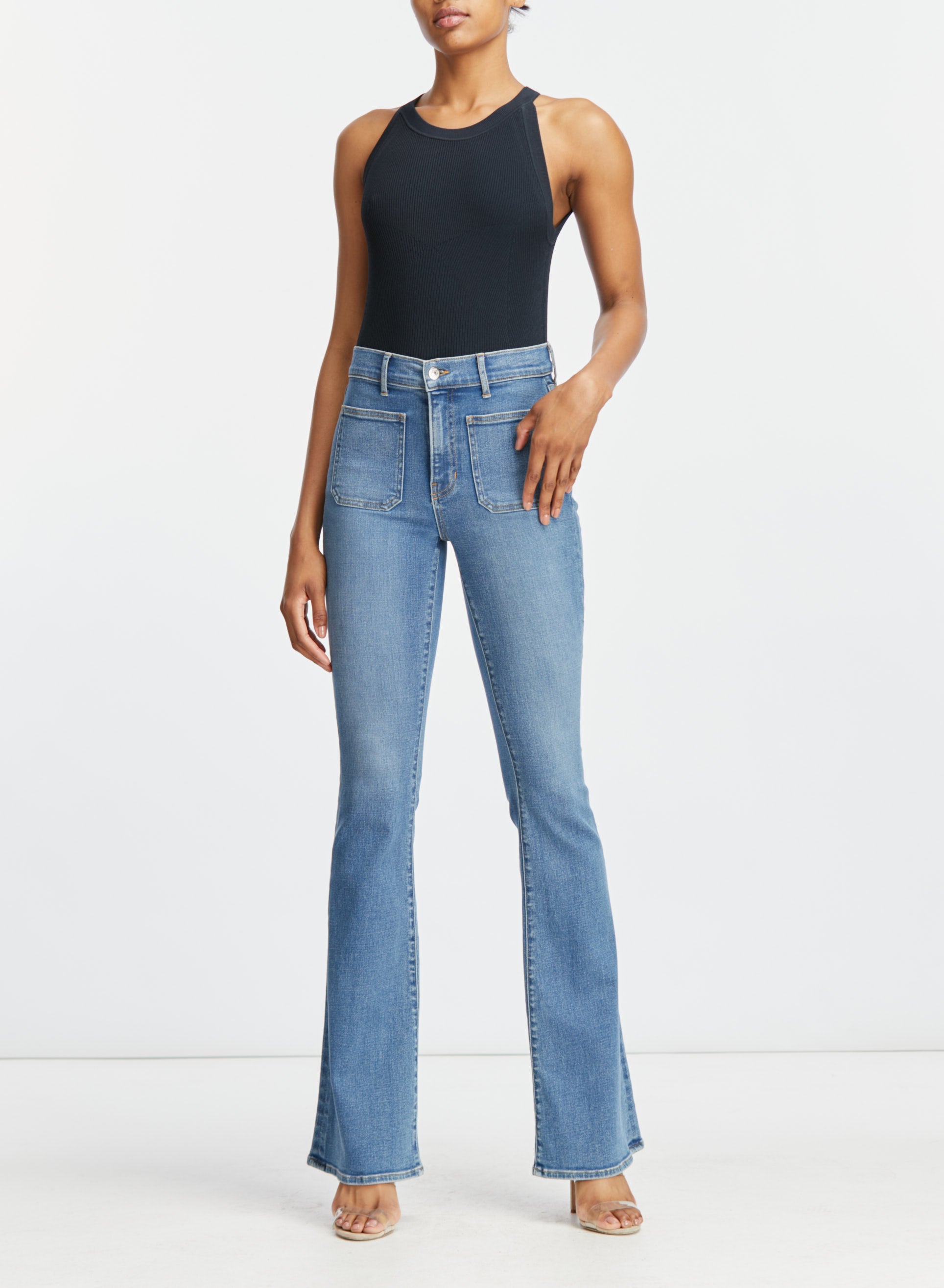 Beverly Skinny Flare Jean W/ Patch