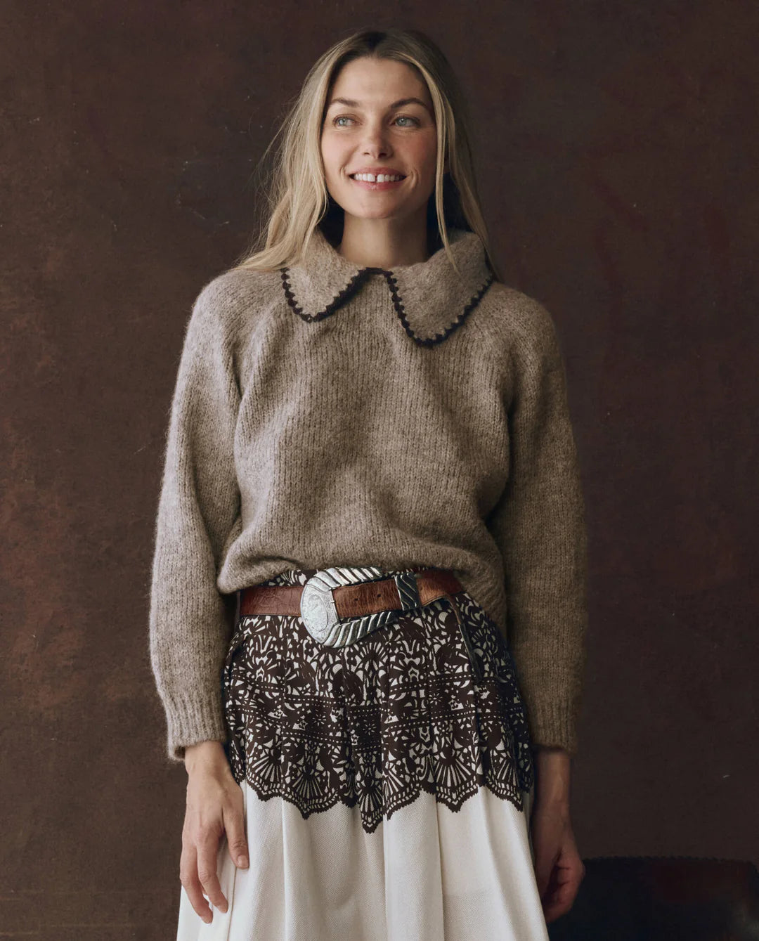 The Crochet Collar Pullover