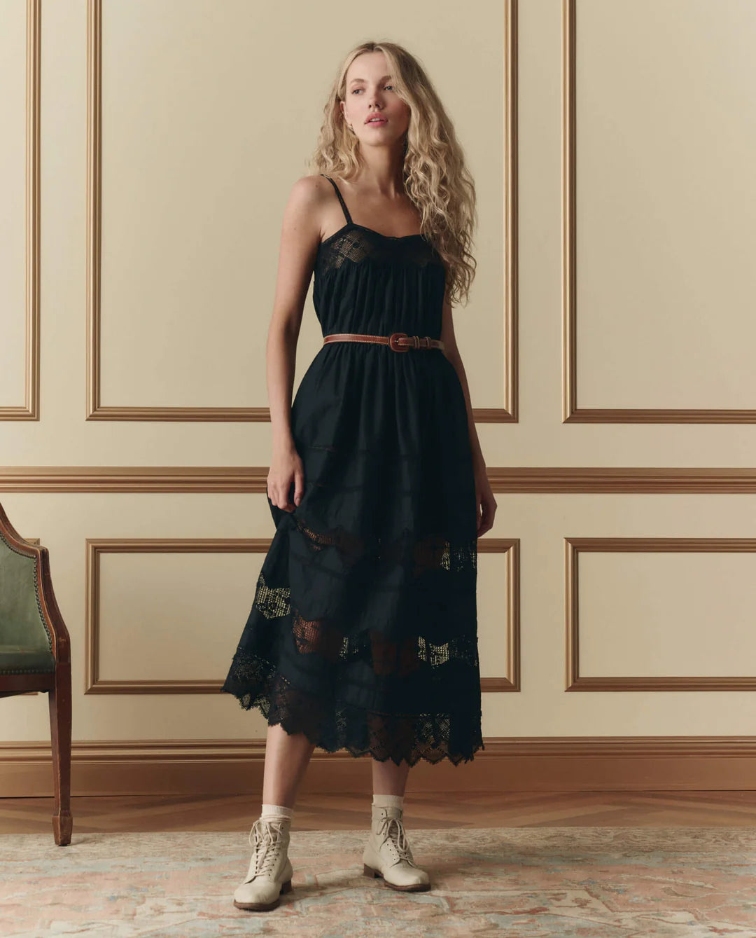 The Rosette Crochet Dress