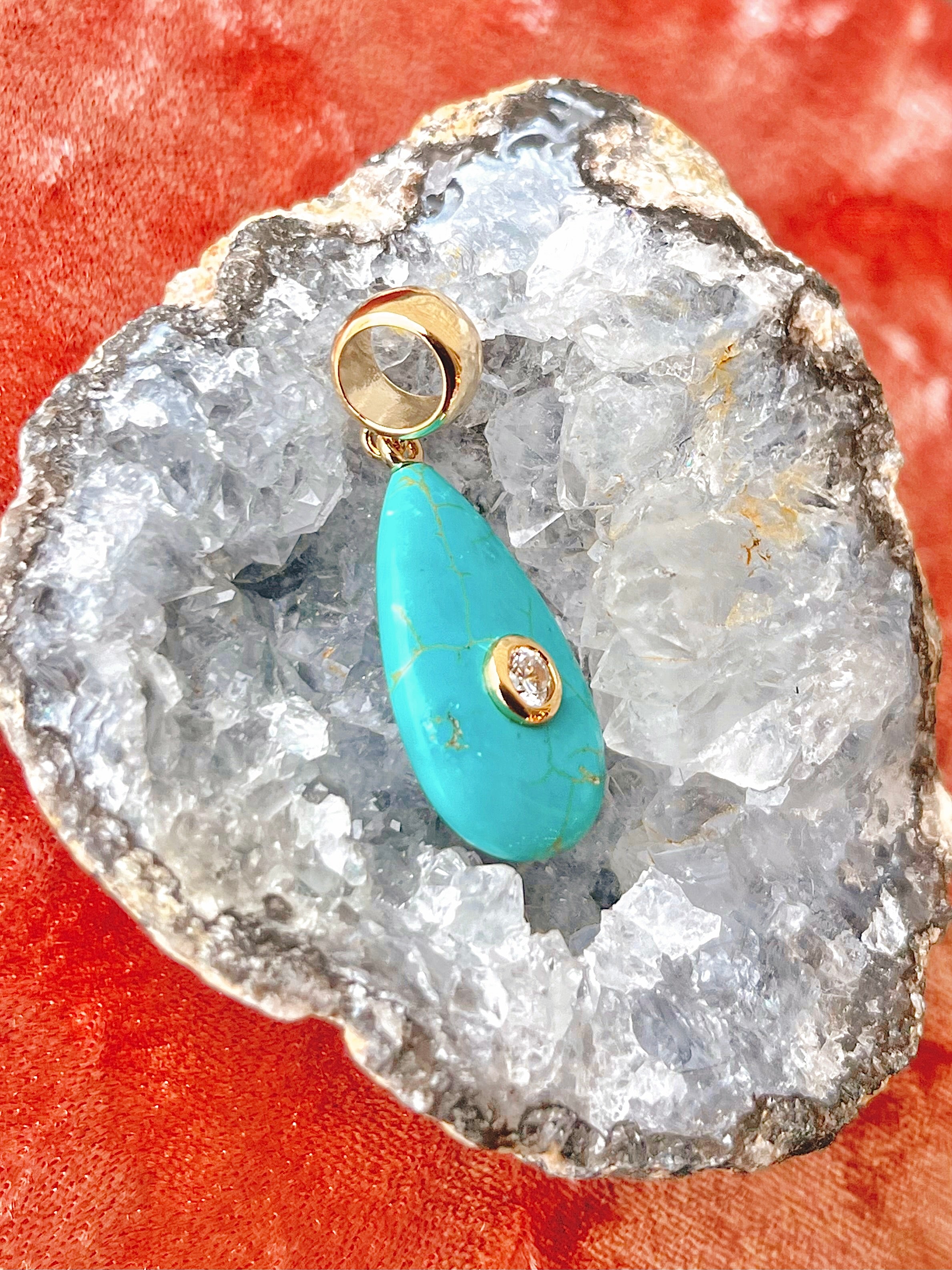 Bardot Howlite Bail Charm