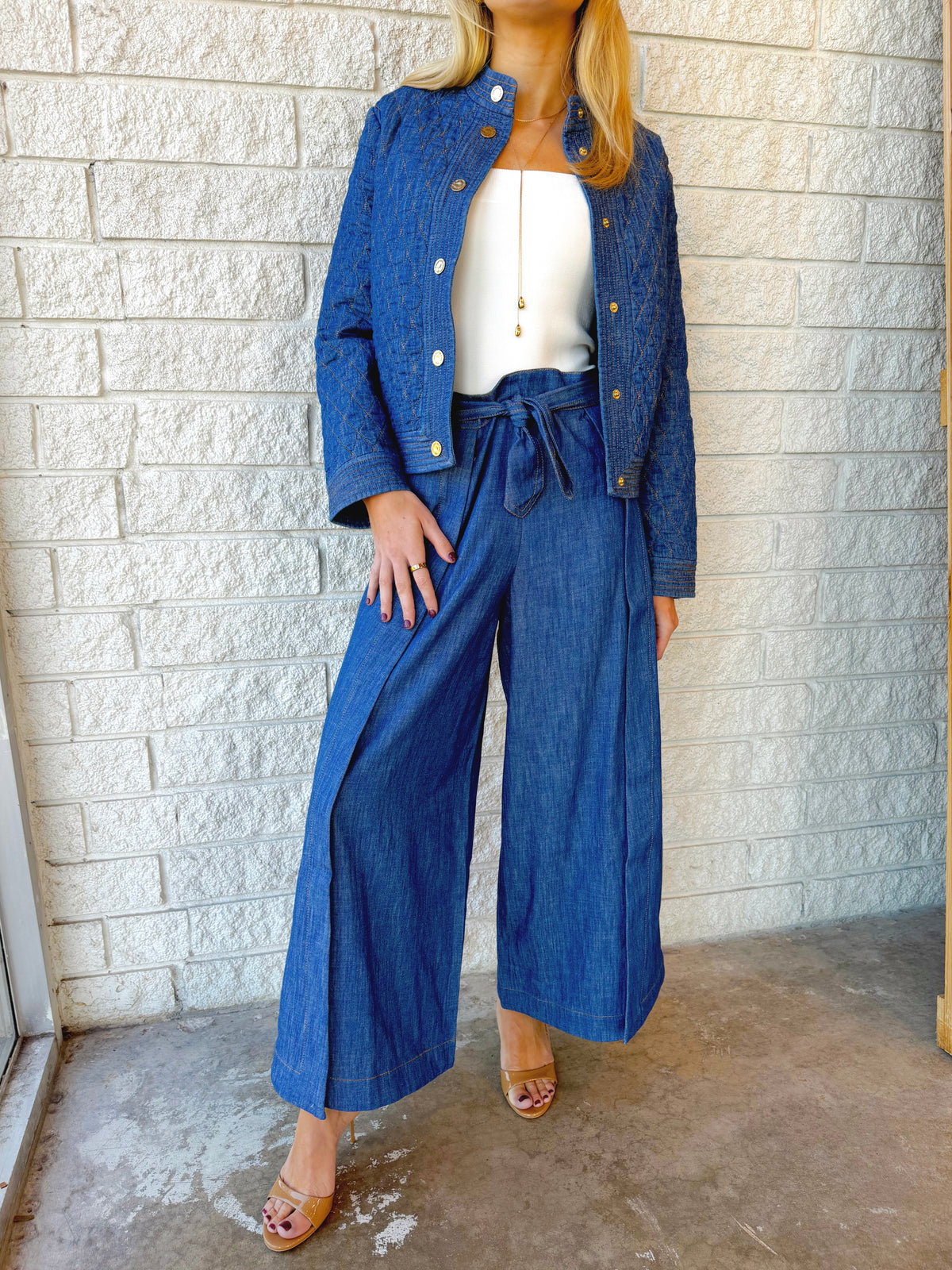 Echo Denim Wrap Pant