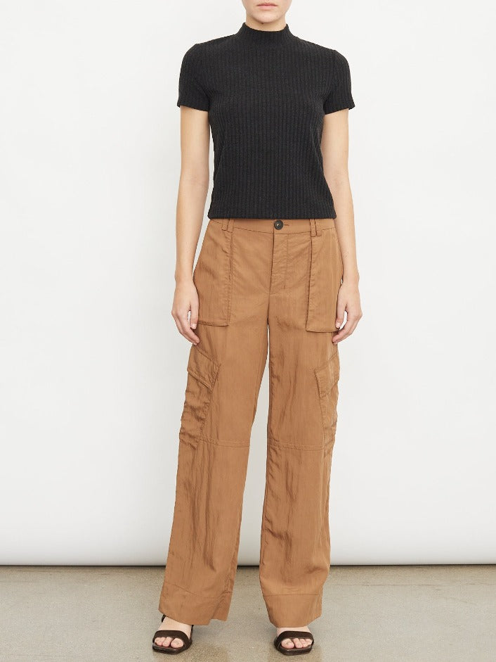 Short Sleeve Mock Neck