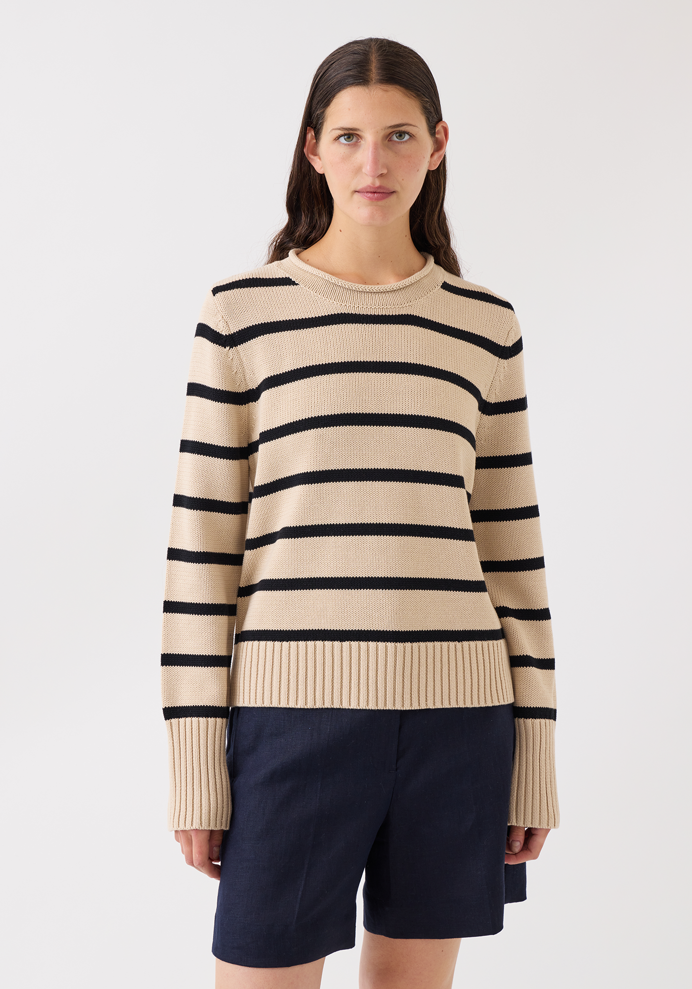 Quinn Stripe Cotton Sweater