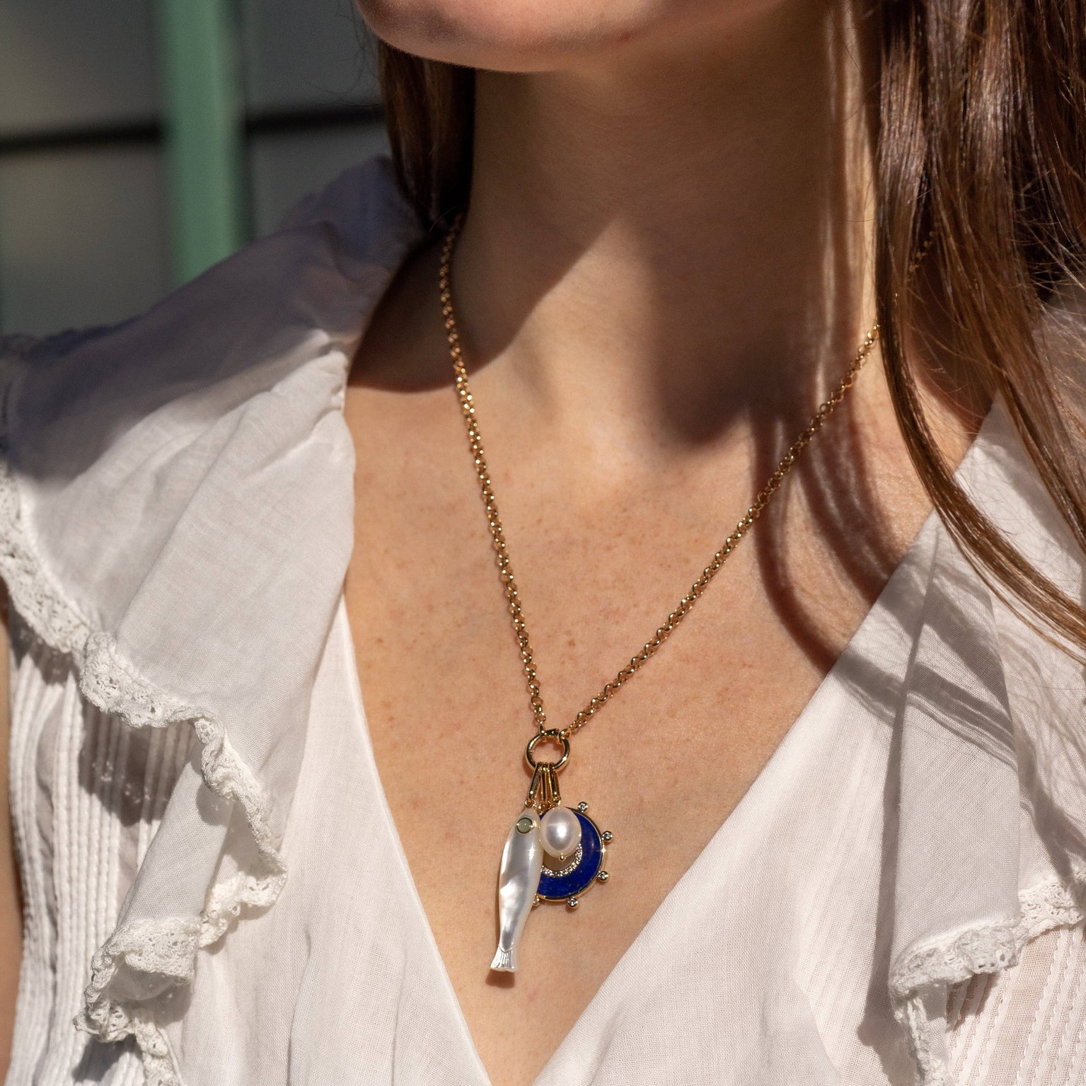 Fortuna Mother Of Pearl Charm