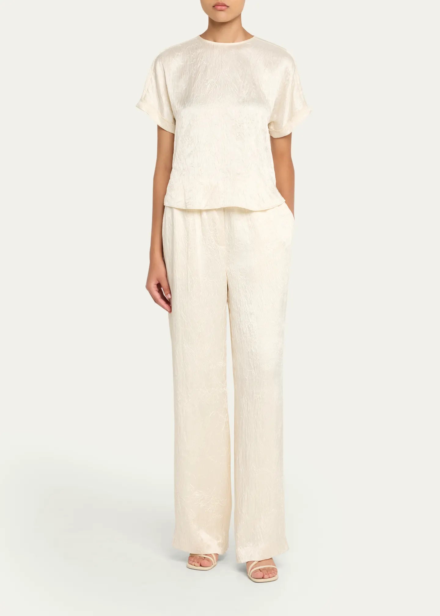 Addison Crinkled Satin T-Shirt