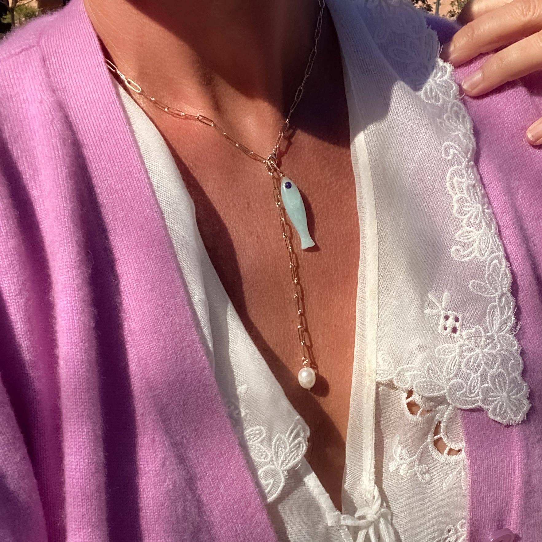 Fortuna Amazonite Charm