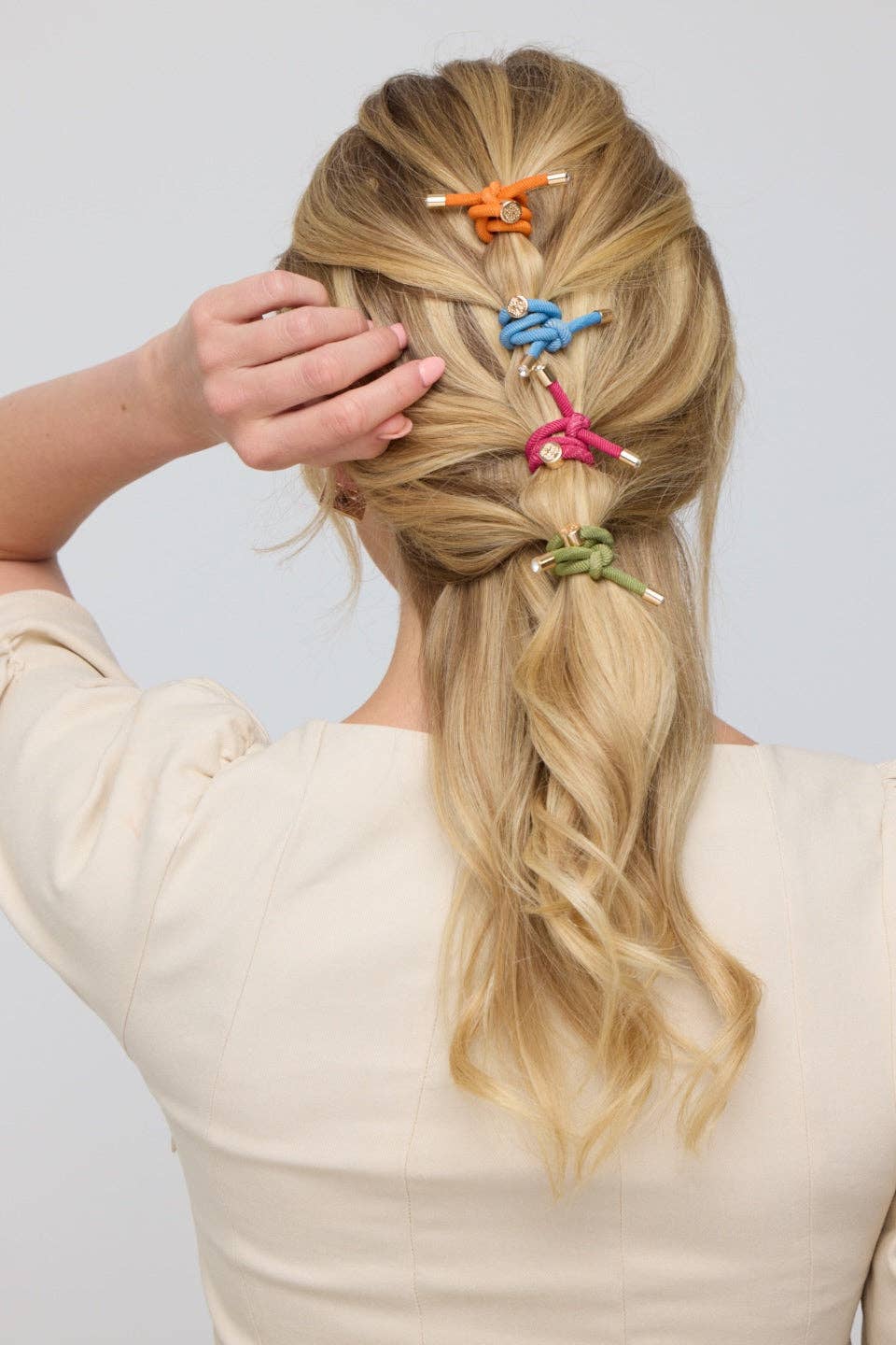 Original Smith & Co. Hair Tie Set - Peacock