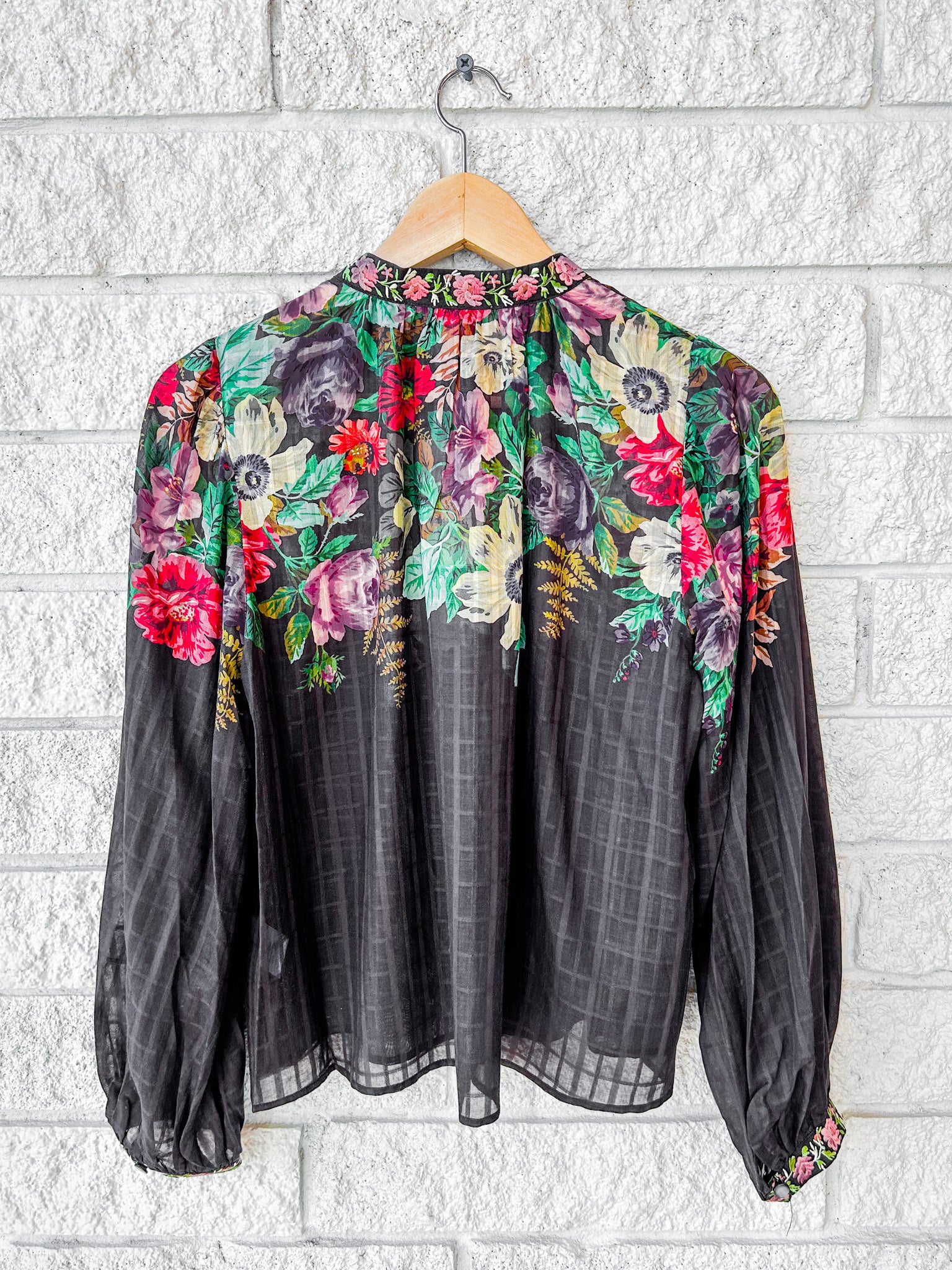 Viktoria Print L/SLV Blouse